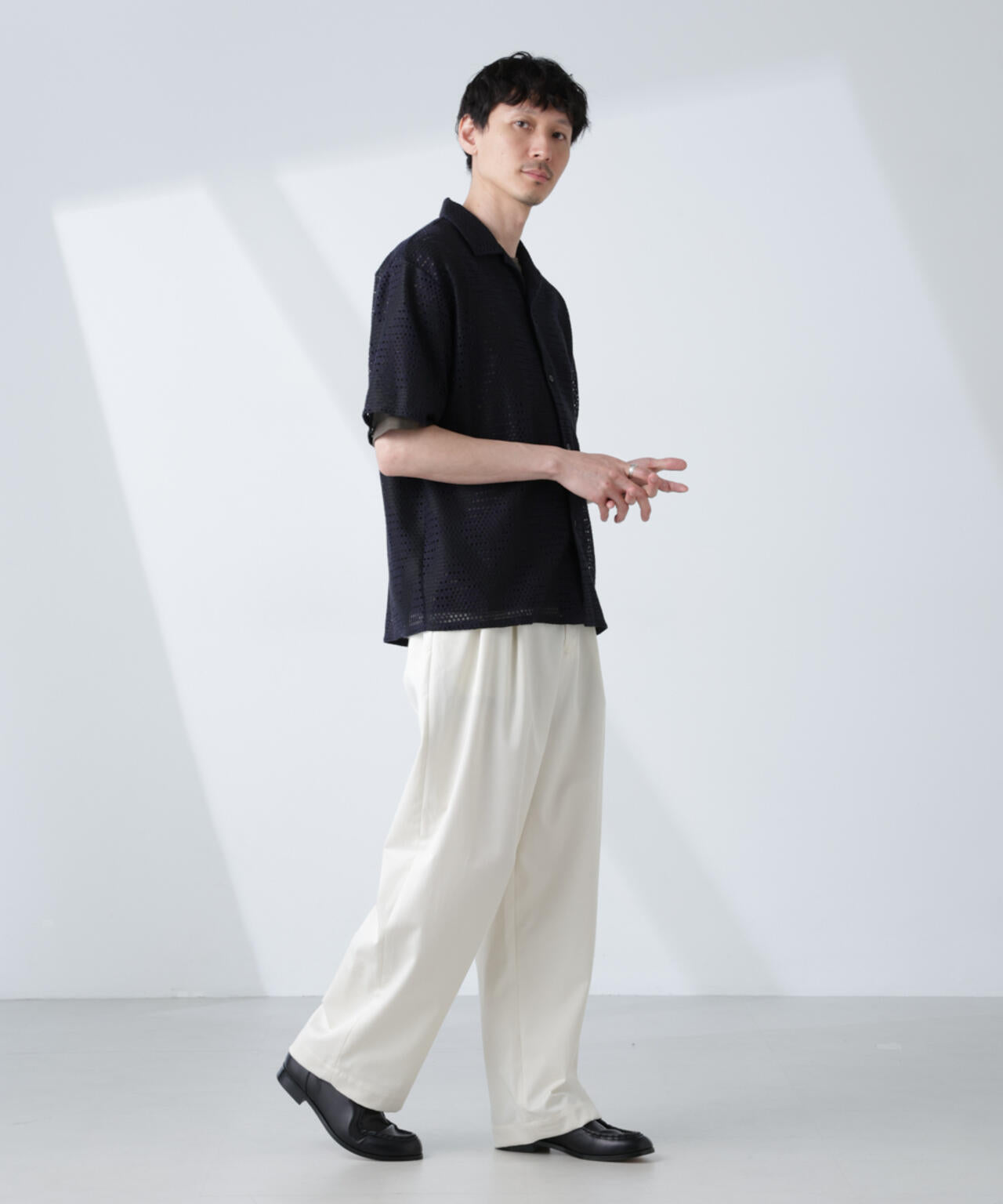 「大人のワイドパンツ」2タックワイドトラウザーズ 6685127232
