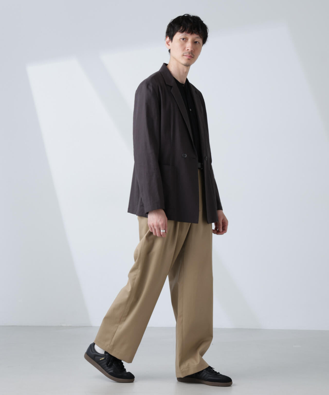 「大人のワイドパンツ」2タックワイドトラウザーズ 6685127232