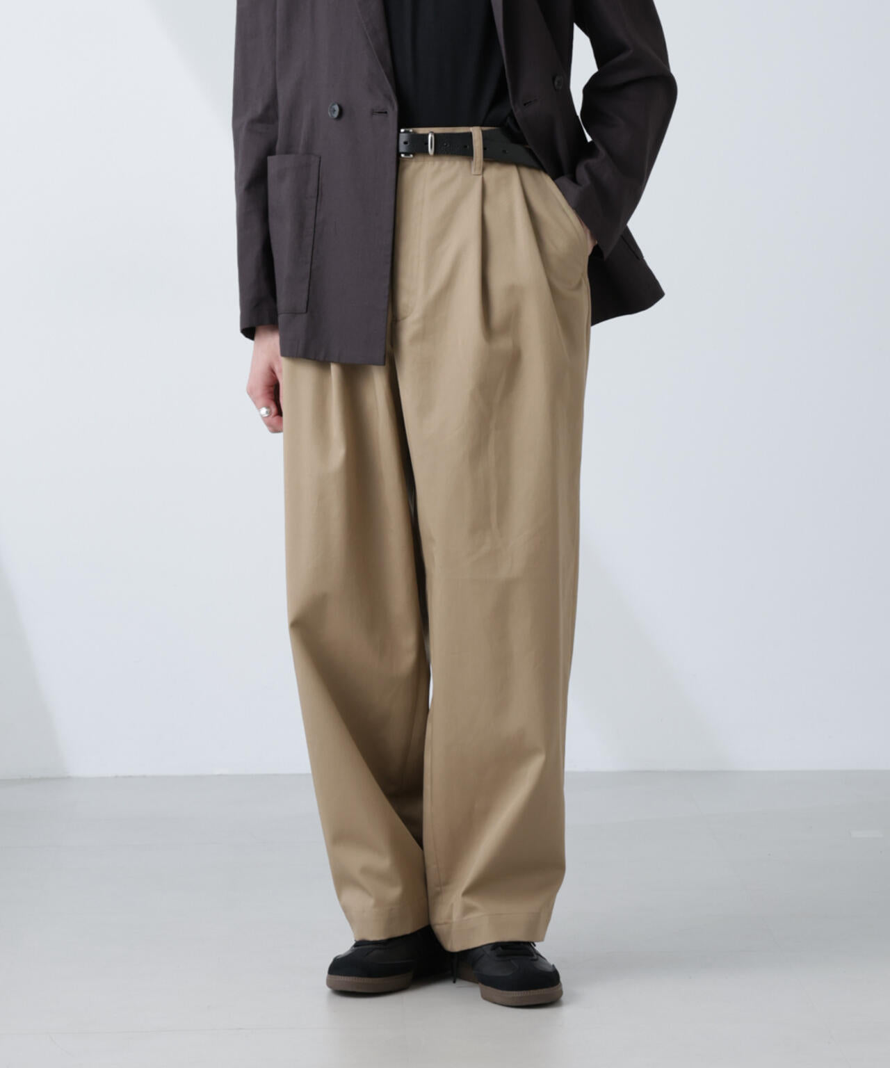 「大人のワイドパンツ」2タックワイドトラウザーズ 6685127232