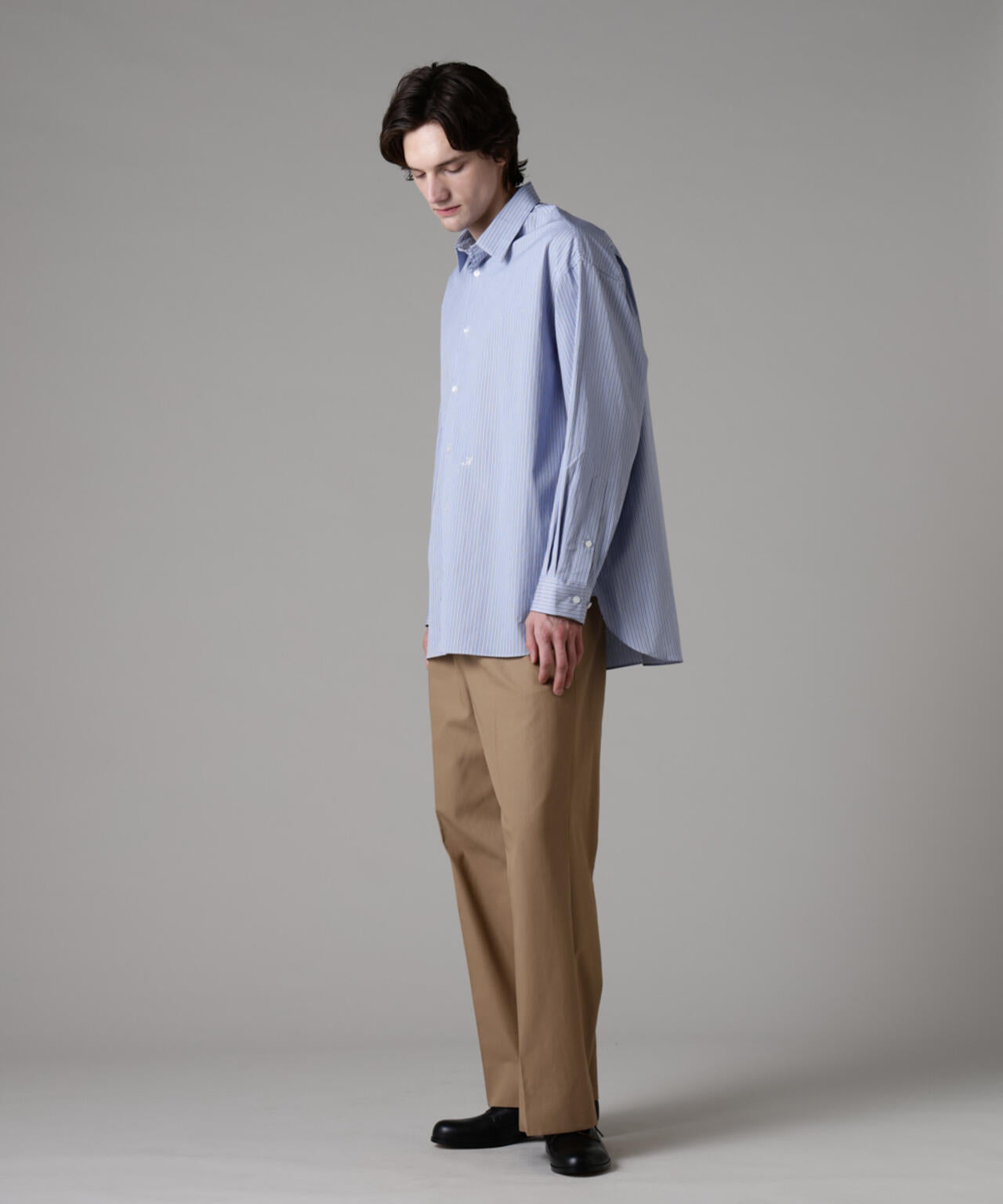 「ASSEMBLANC」ハイツイストギャバベルトスラックス 6685127234