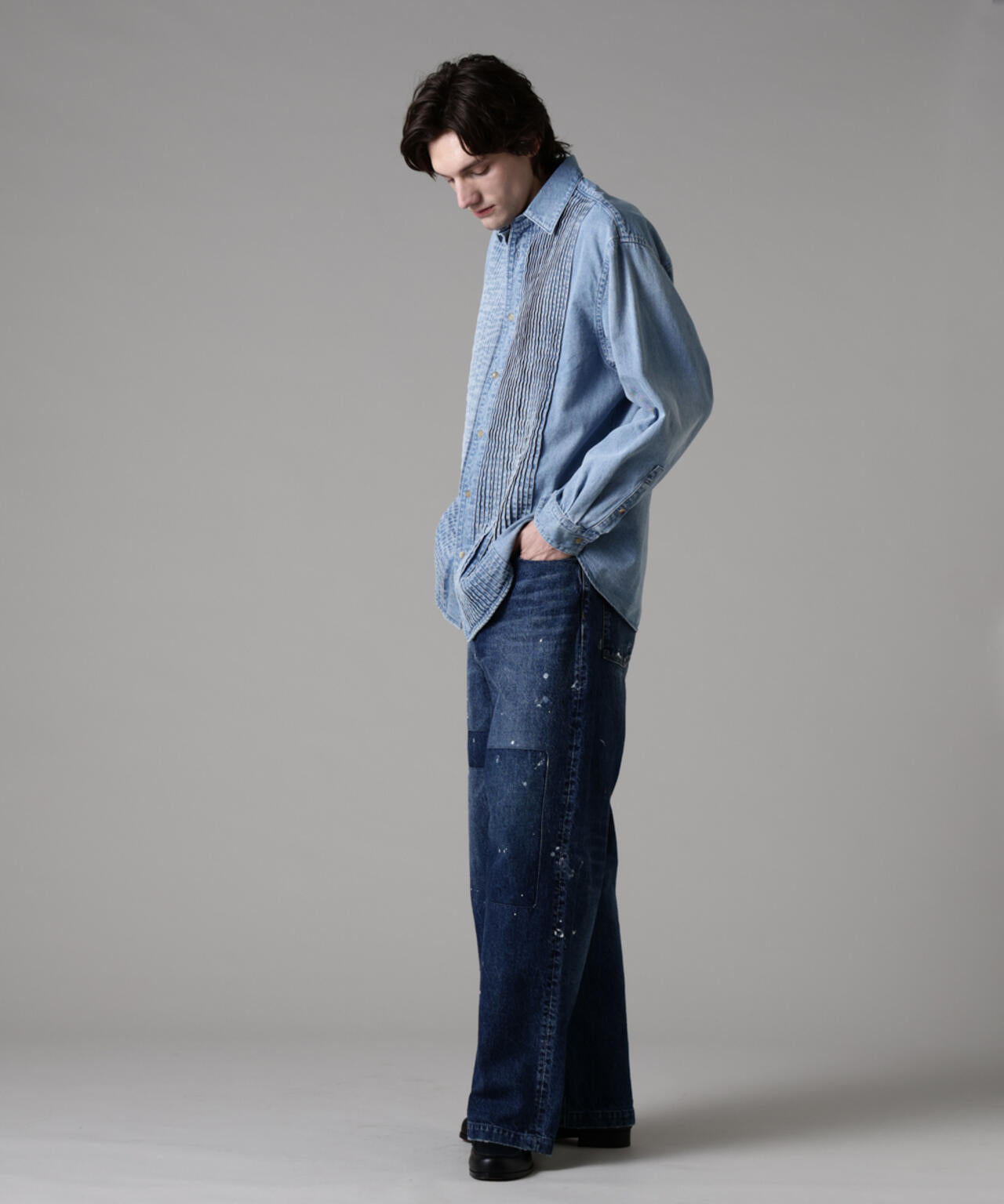 「ASSEMBLANC」リメイクワイドデニムパンツ(セットアップ可) 6685127237