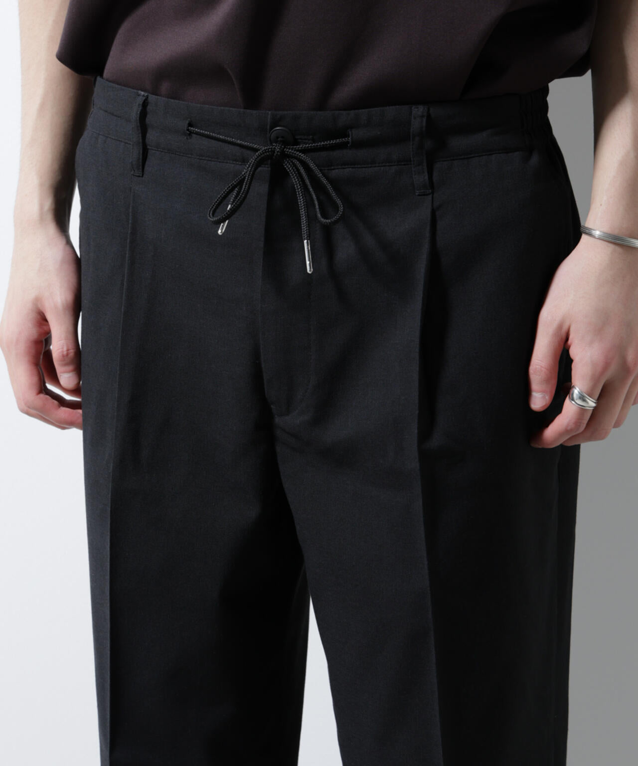 サイドシャーリング リネンパンツ 6685127240