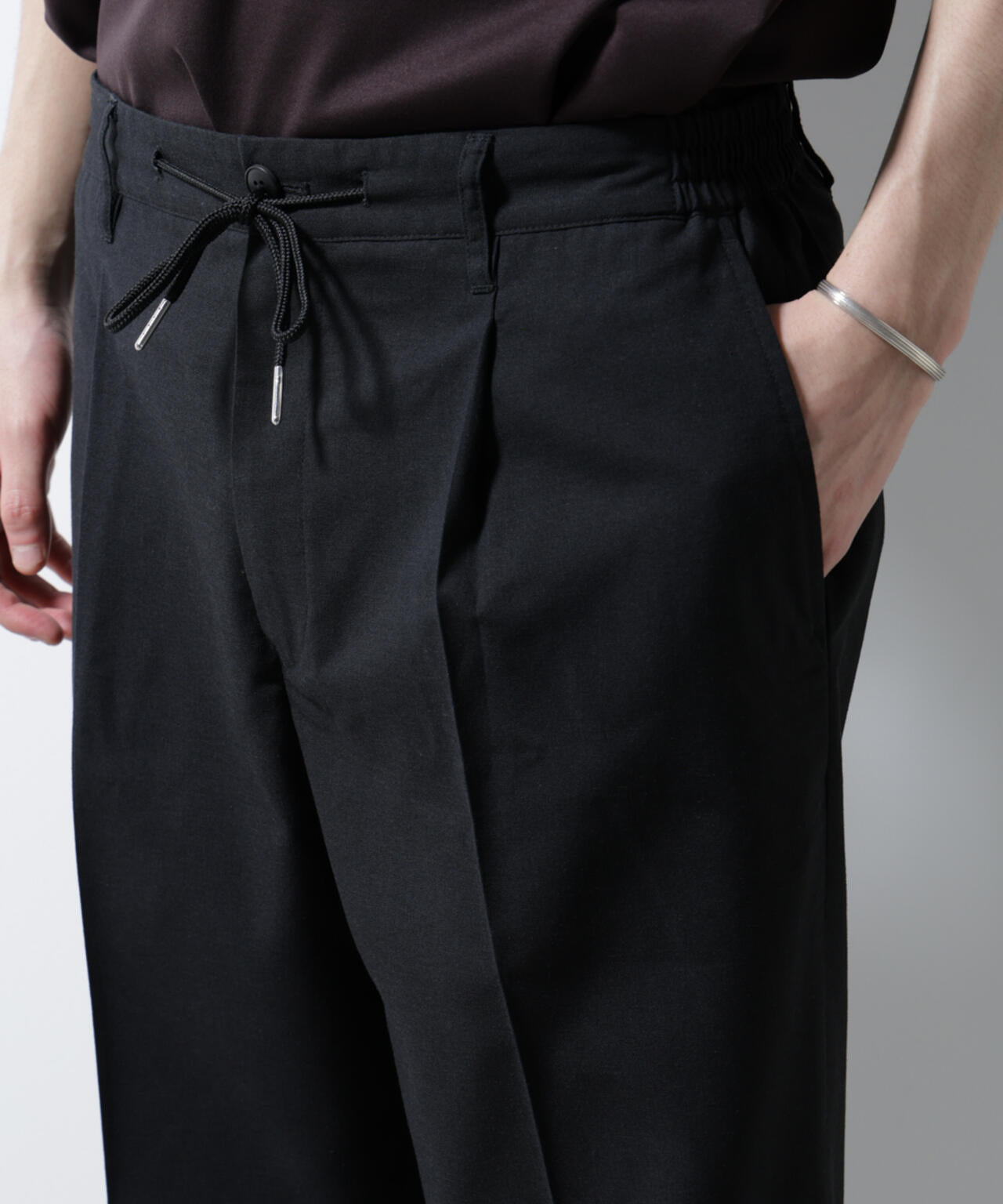 サイドシャーリング リネンパンツ 6685127240