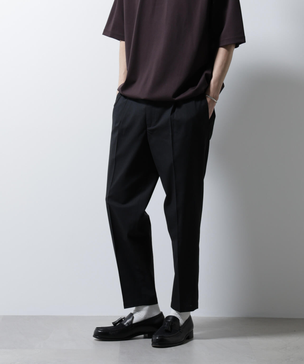 サイドシャーリング リネンパンツ 6685127240