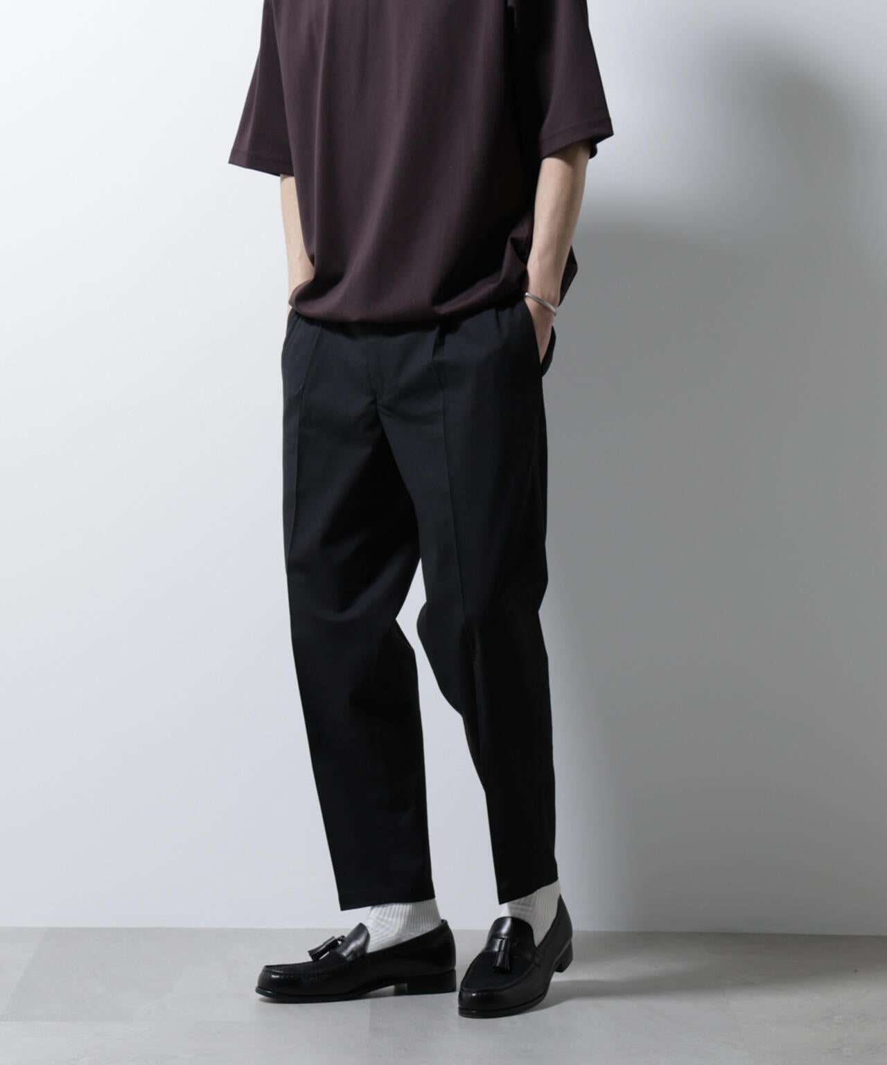 サイドシャーリング リネンパンツ 6685127240