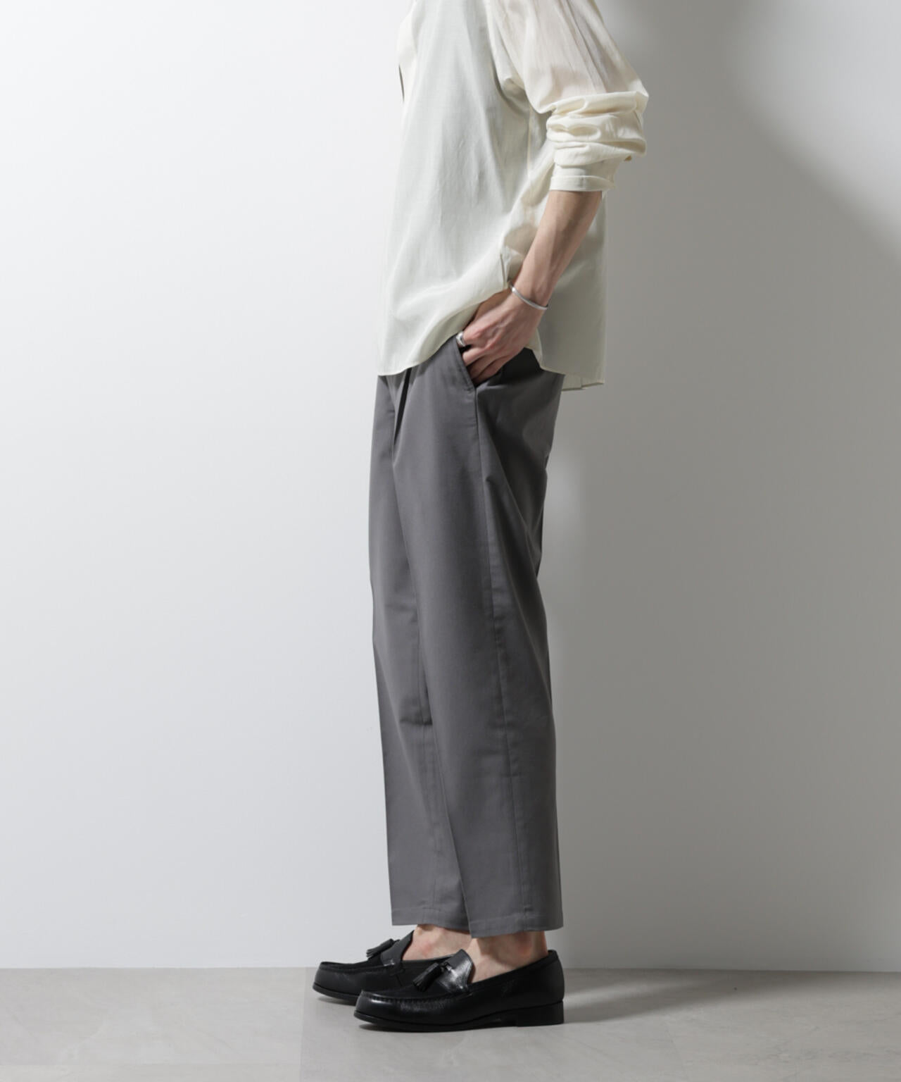 サイドシャーリング リネンパンツ 6685127240