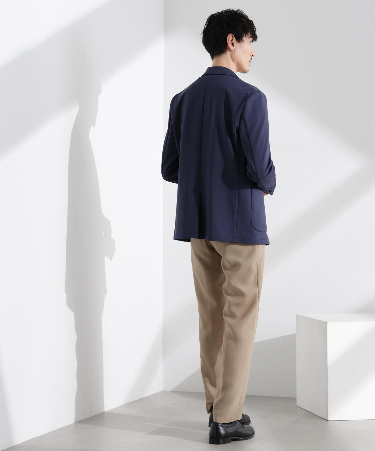 「N TROUSERS PREMIUM」強撚ピケストレッチパンツ(セットアップ可) 6685129201