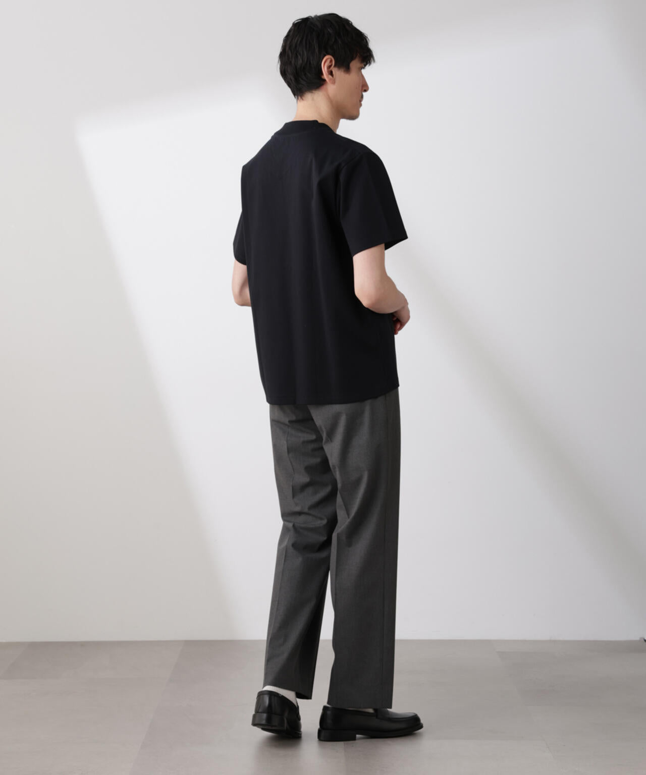 「N TROUSERS BASIC」トロピカルストレッチストレートパンツ(セットアップ可) 6685129203