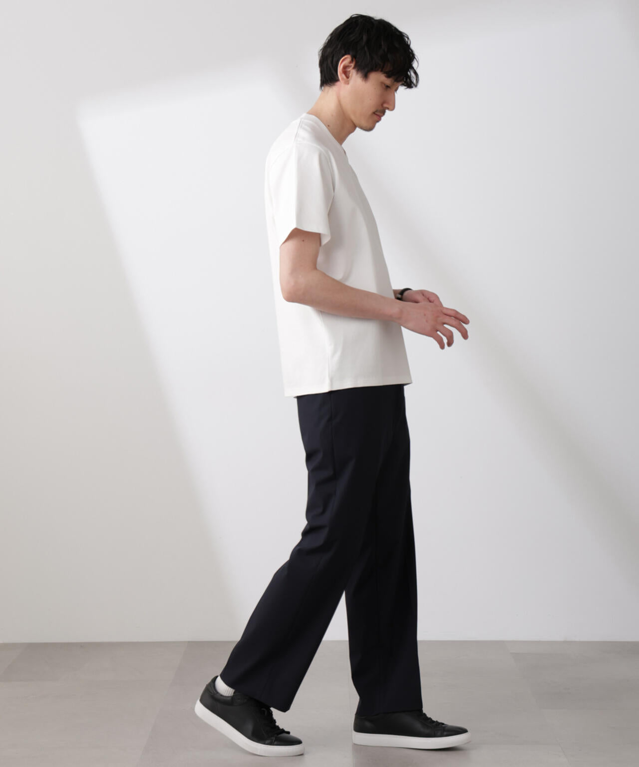 「N TROUSERS BASIC」トロピカルストレッチストレートパンツ(セットアップ可) 6685129203
