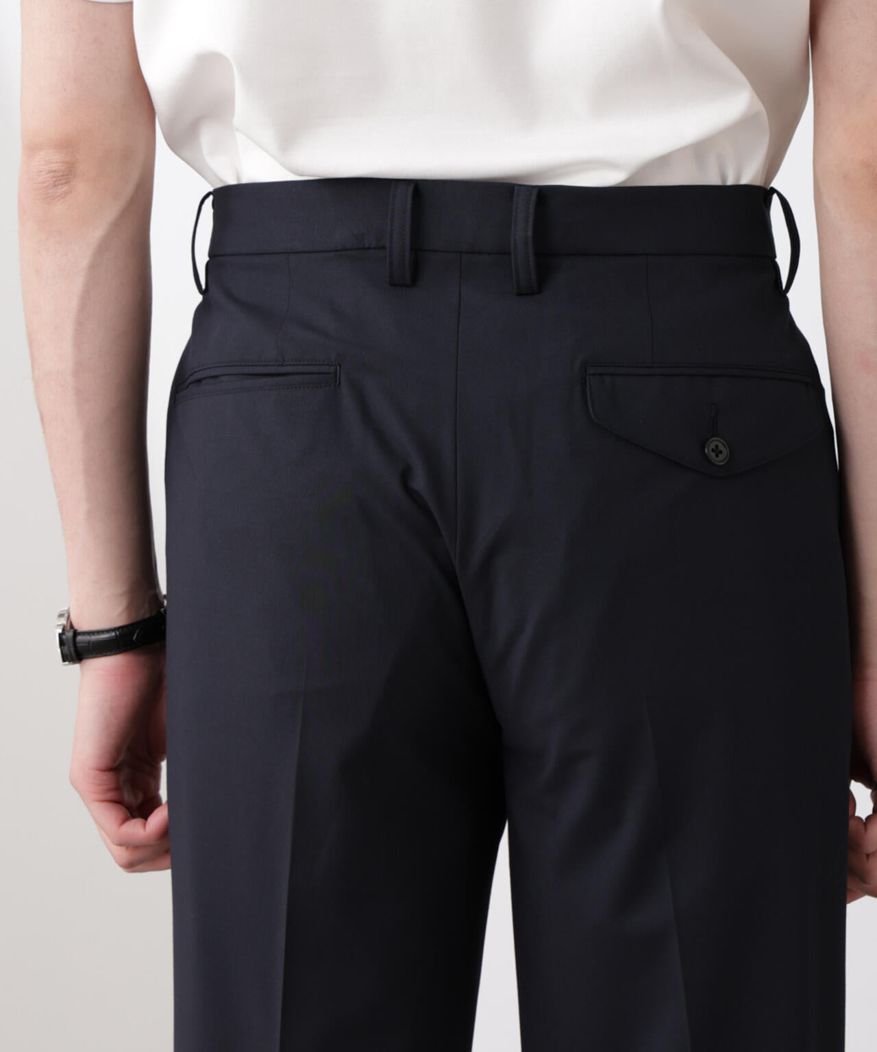「N TROUSERS BASIC」トロピカルストレッチストレートパンツ(セットアップ可) 6685129203