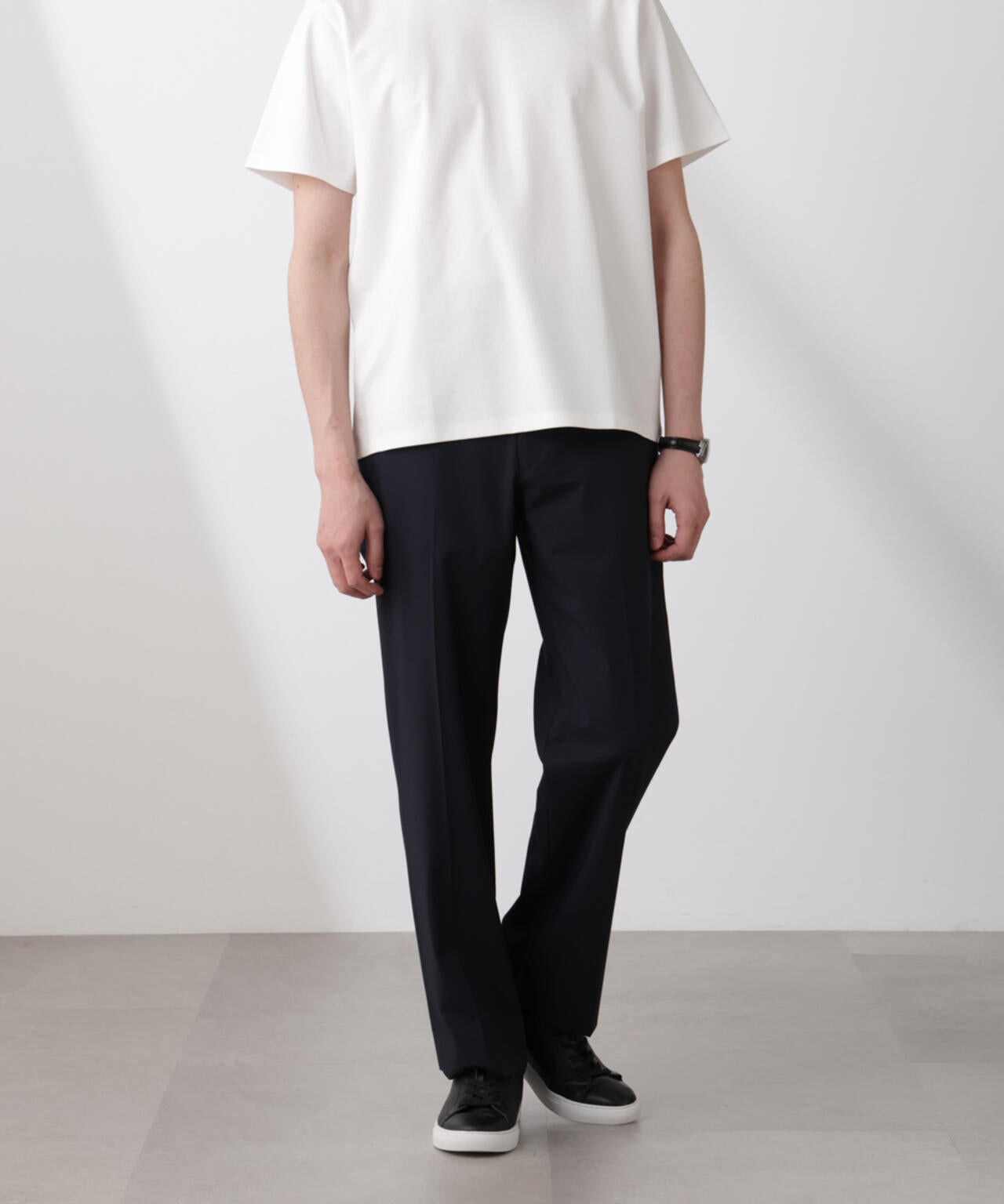 「N TROUSERS BASIC」トロピカルストレッチストレートパンツ(セットアップ可) 6685129203