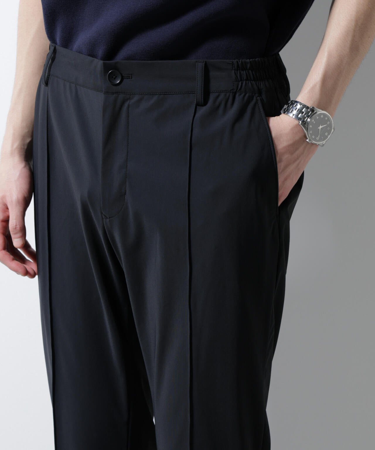 「N TROUSERS PREMIUM」クールタッチ4WAYストレッチパンツ撥水(セットアップ可) 6685129205