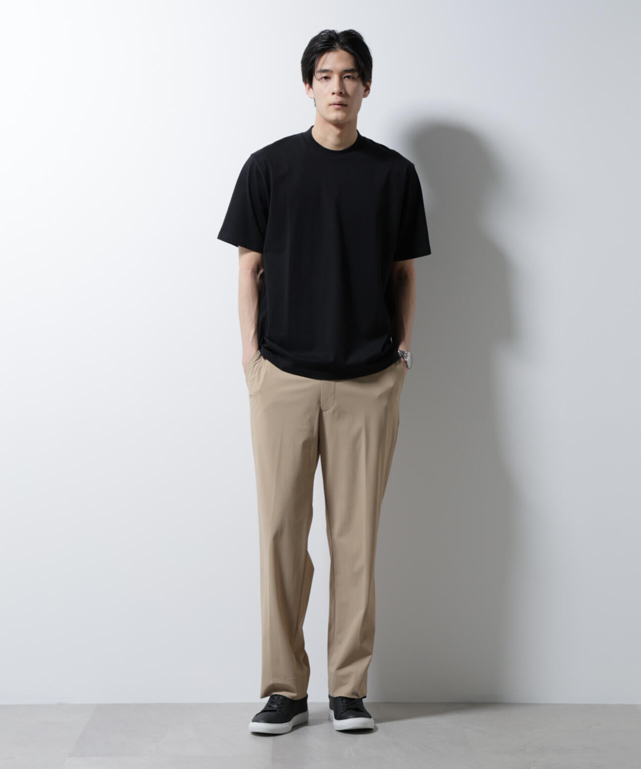 「NTROUSERS PREMIUM」クールタッチストレッチストレートパンツ撥水(セットアップ可) 6685129206