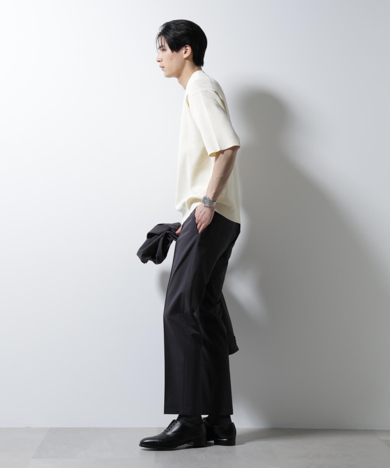 「N TROUSERS BASIC」ダントツオチール防汚テックストレッチパンツ(セットアップ可) 6685129207
