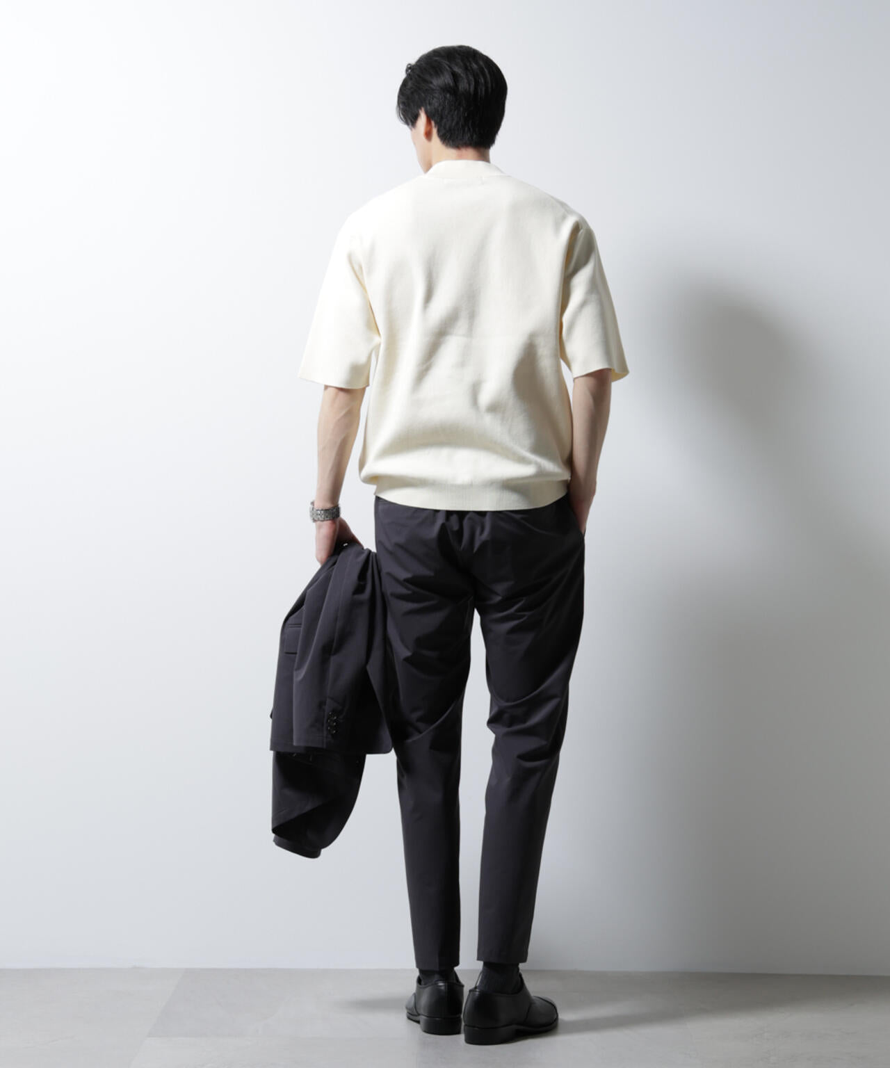 「N TROUSERS BASIC」ダントツオチール防汚テックストレッチパンツ(セットアップ可) 6685129207