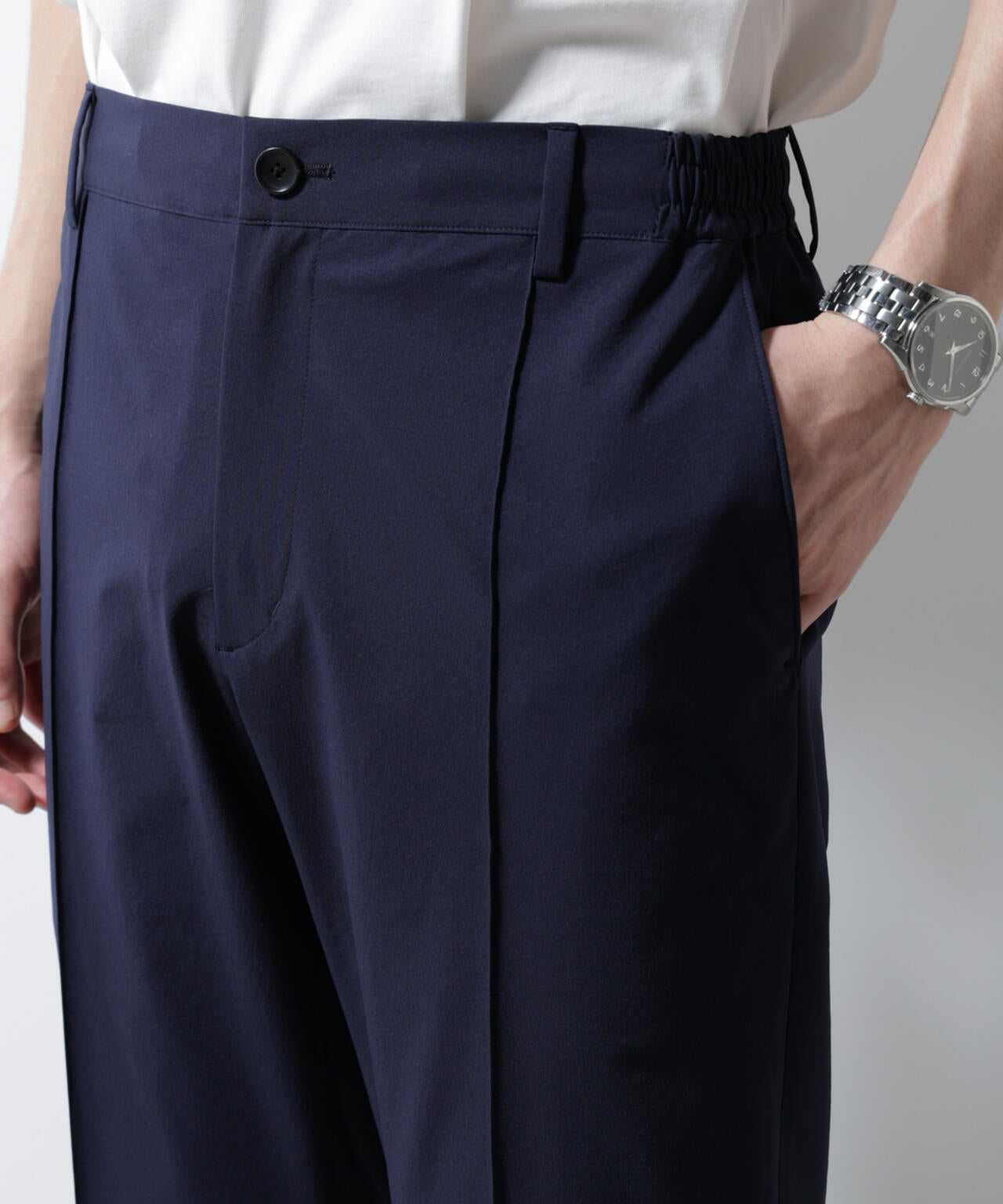 「N TROUSERS BASIC」ダントツオチール防汚テックストレッチパンツ(セットアップ可) 6685129207