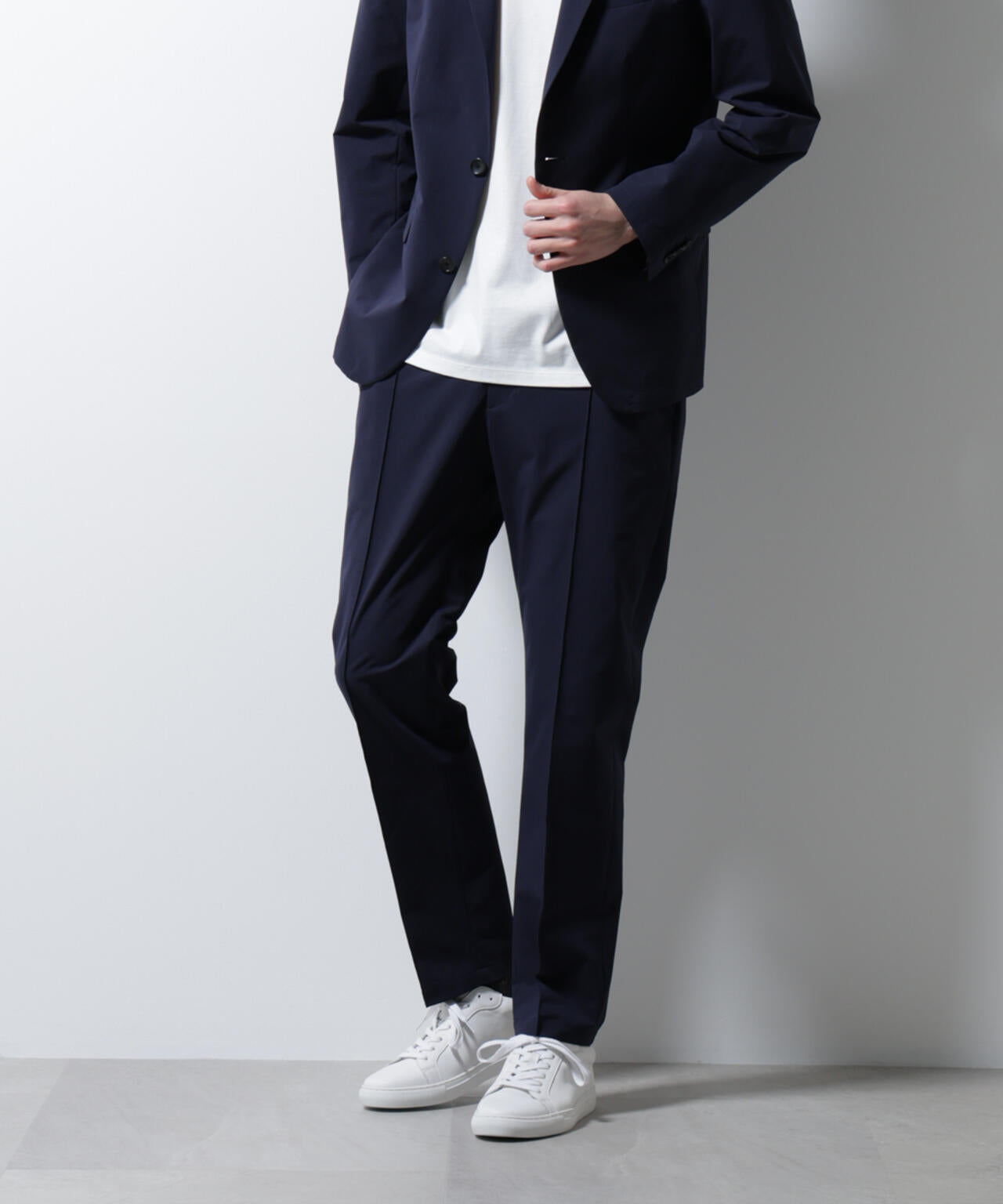 「N TROUSERS BASIC」ダントツオチール防汚テックストレッチパンツ(セットアップ可) 6685129207