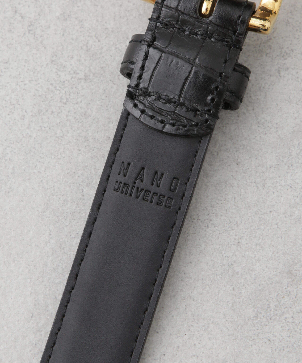 日本製 クロコ型押しベルト 6685150206