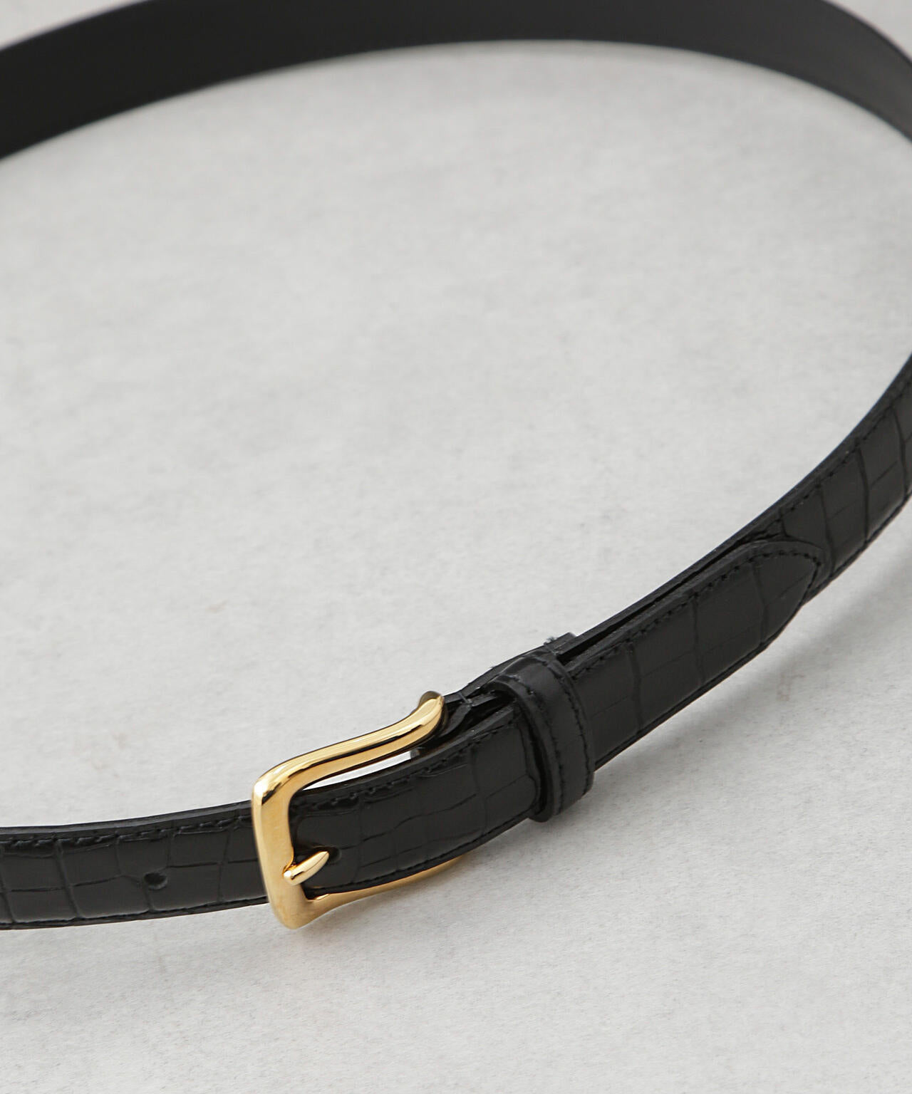 日本製 クロコ型押しベルト 6685150206