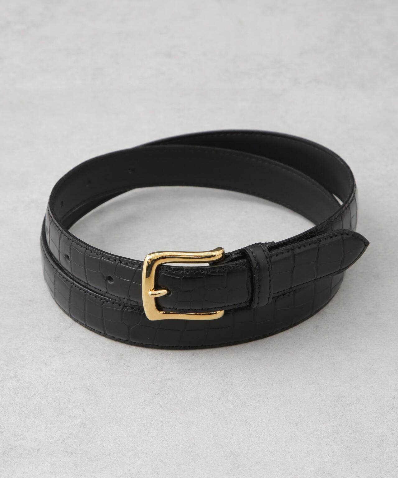 日本製 クロコ型押しベルト 6685150206