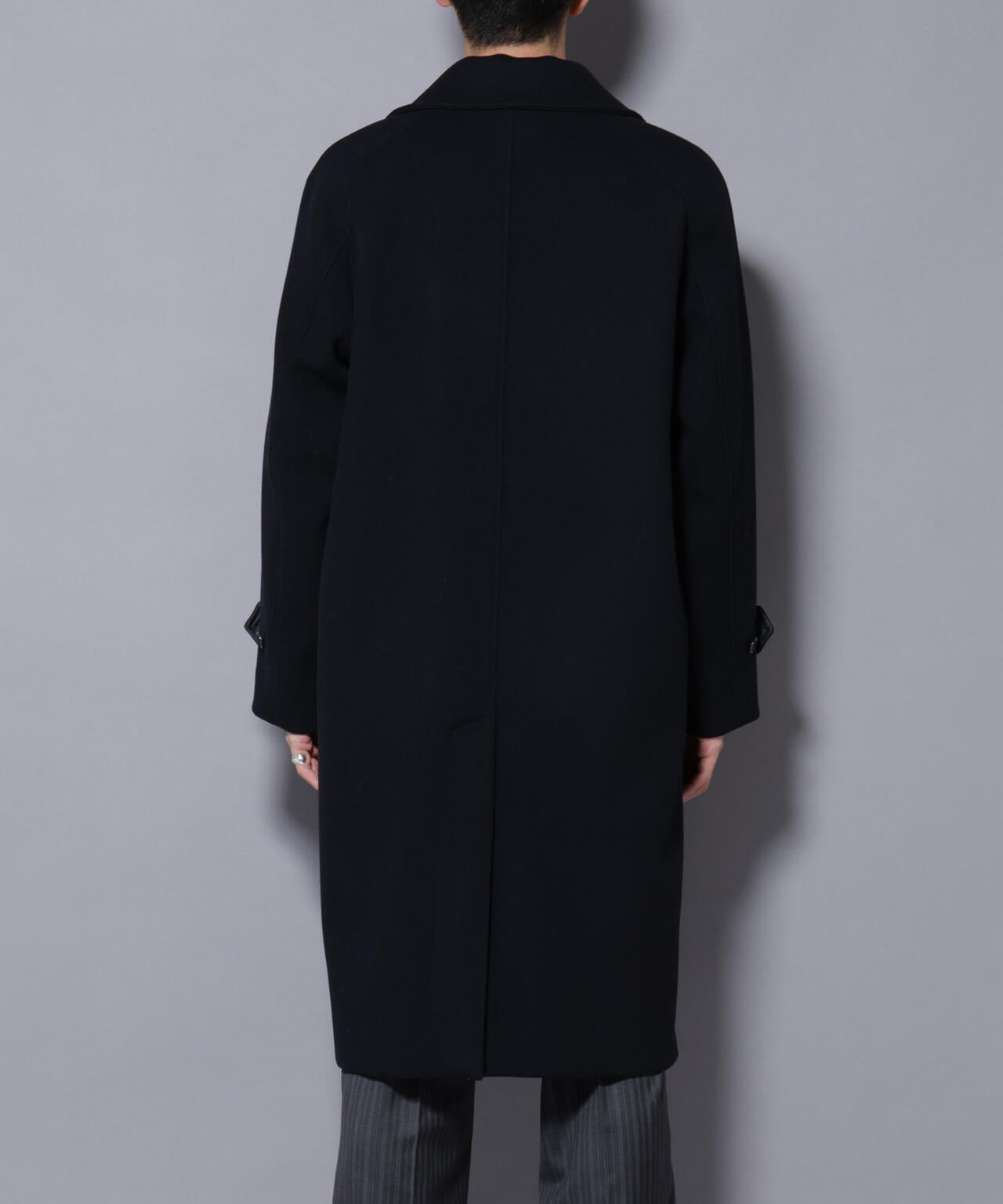 ウールカシミヤメルトンダブルコート 6685211204