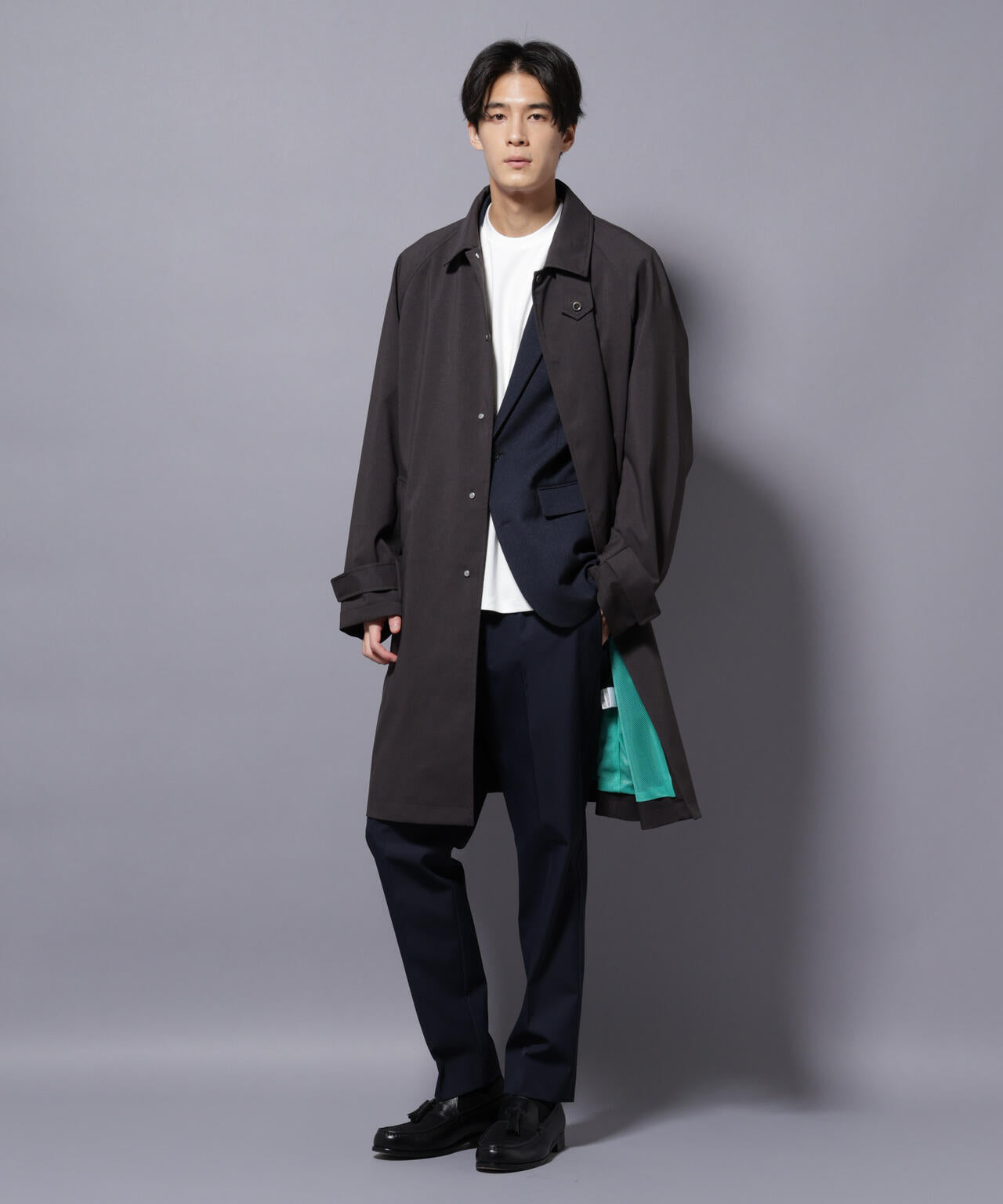 「RainComfortWear」ダントツ撥水透湿コーティングステンカラーコート 6685211207