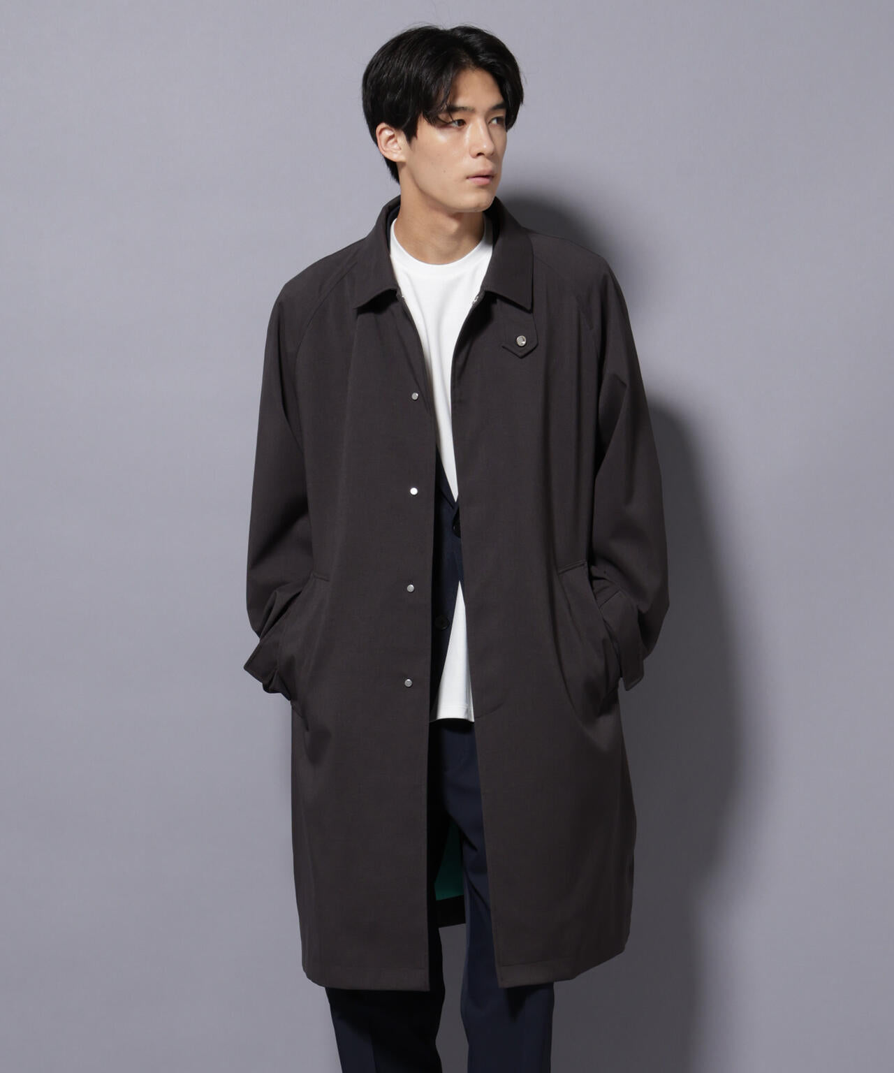 「RainComfortWear」ダントツ撥水透湿コーティングステンカラーコート 6685211207