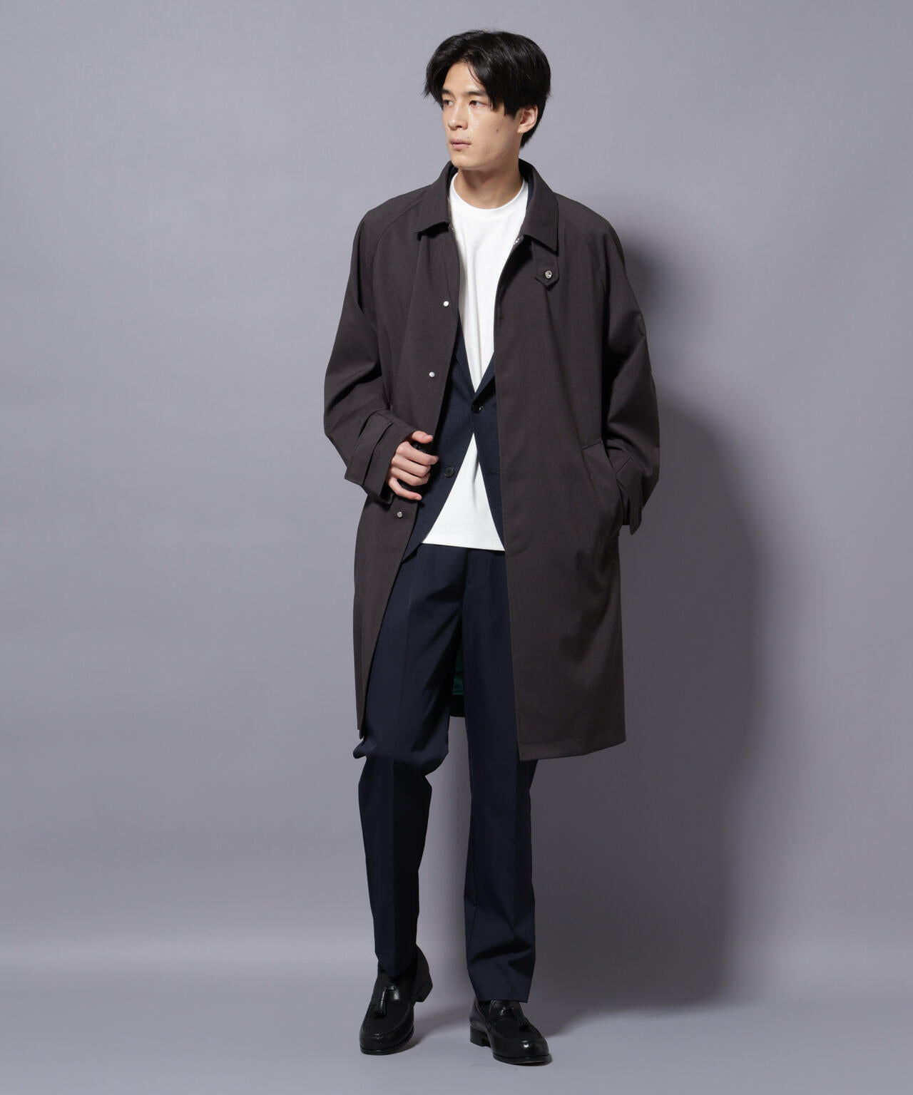 「RainComfortWear」ダントツ撥水透湿コーティングステンカラーコート 6685211207