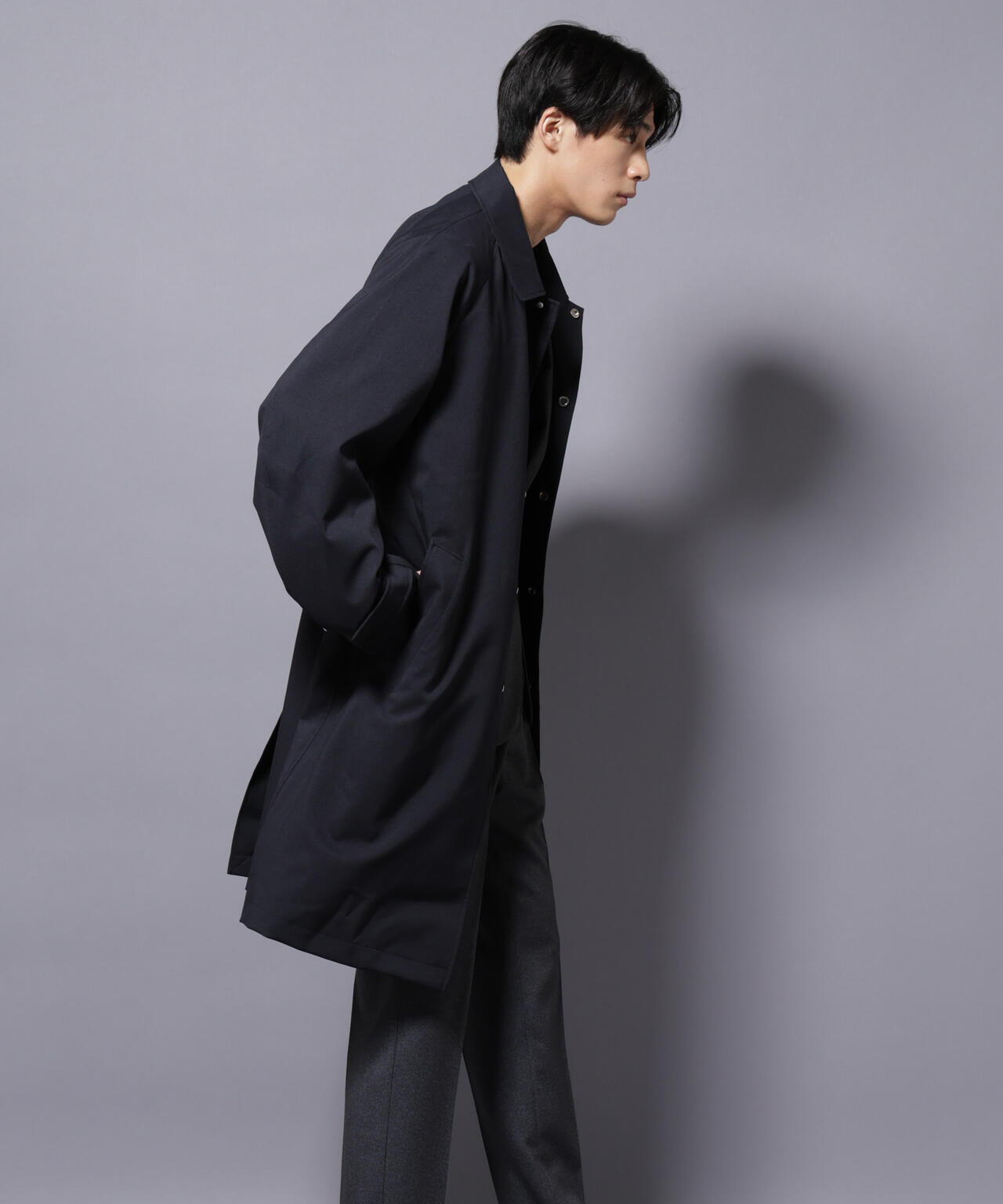 「RainComfortWear」ダントツ撥水透湿コーティングステンカラーコート 6685211207