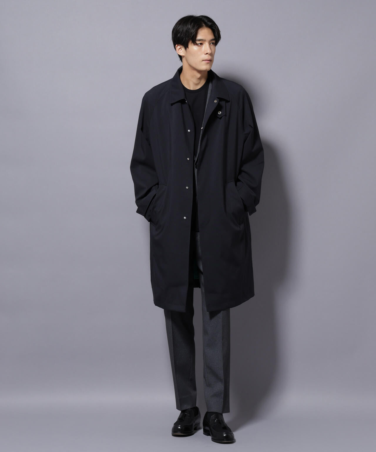 「RainComfortWear」ダントツ撥水透湿コーティングステンカラーコート 6685211207