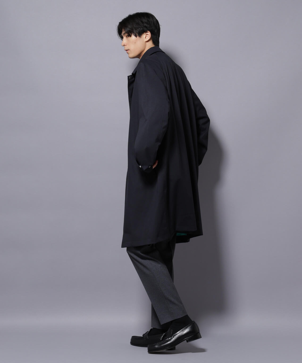 「RainComfortWear」ダントツ撥水透湿コーティングステンカラーコート 6685211207