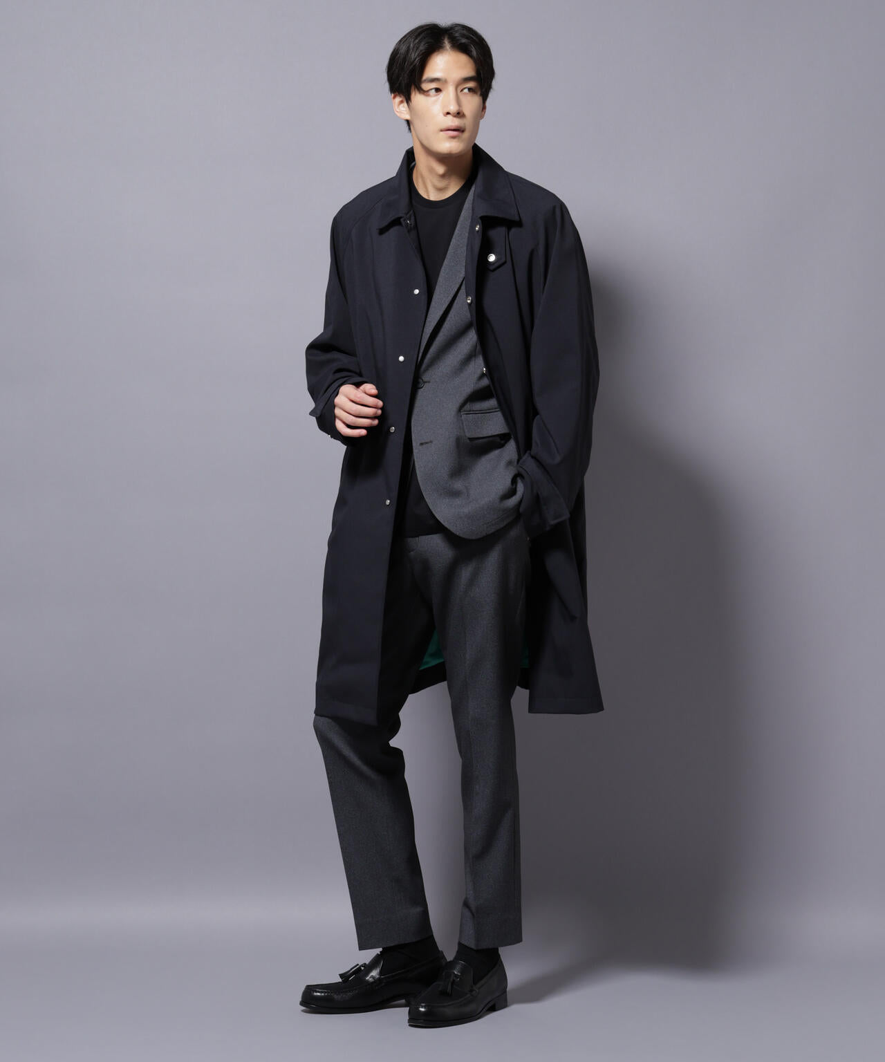 「RainComfortWear」ダントツ撥水透湿コーティングステンカラーコート 6685211207