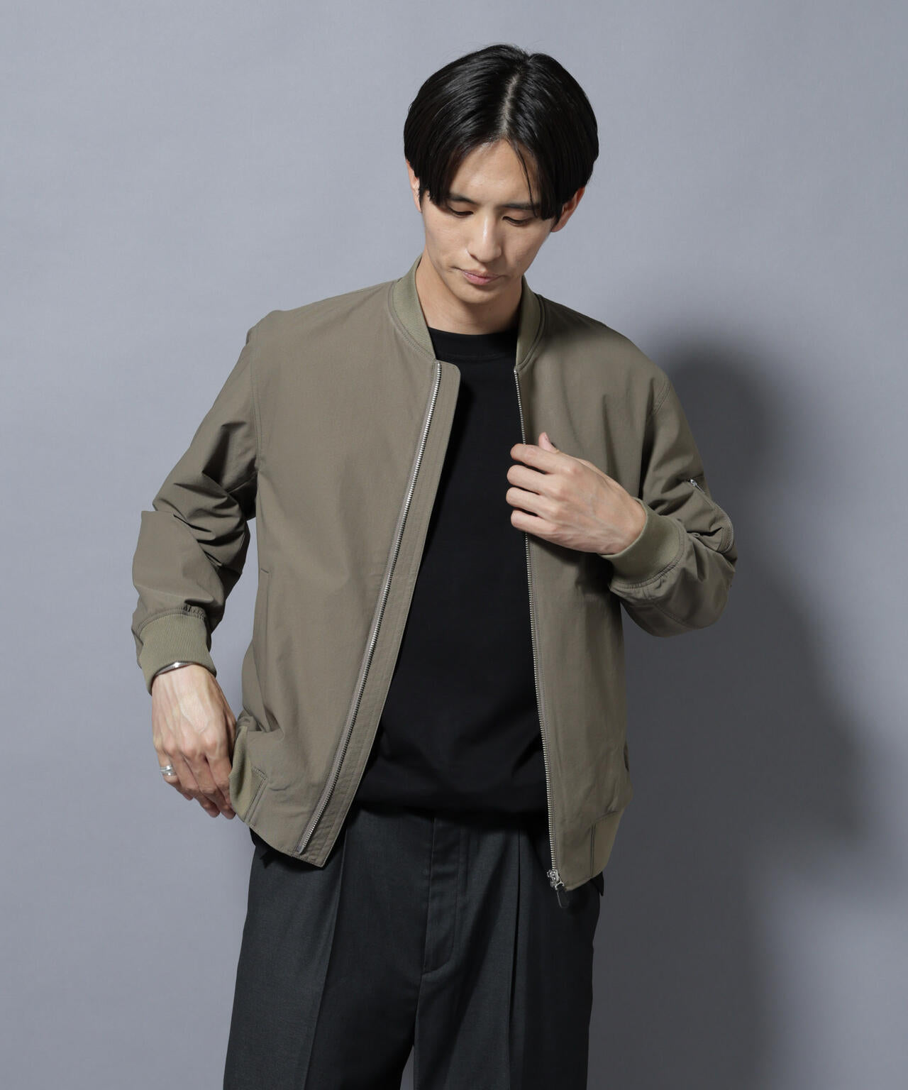 「N BASIC」TEXBRID(R)ツイルMA-1/撥水(セットアップ可) 6685212204