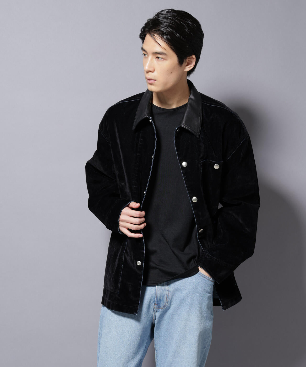 フロッキーデニム オーバージャケット 6685212206