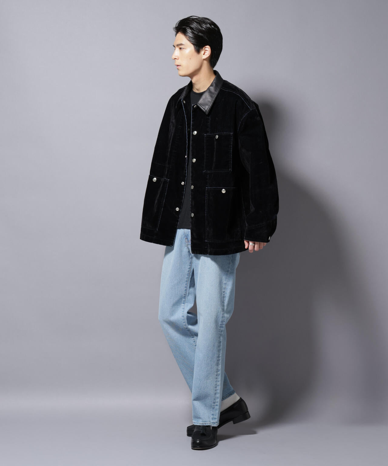 フロッキーデニム オーバージャケット 6685212206