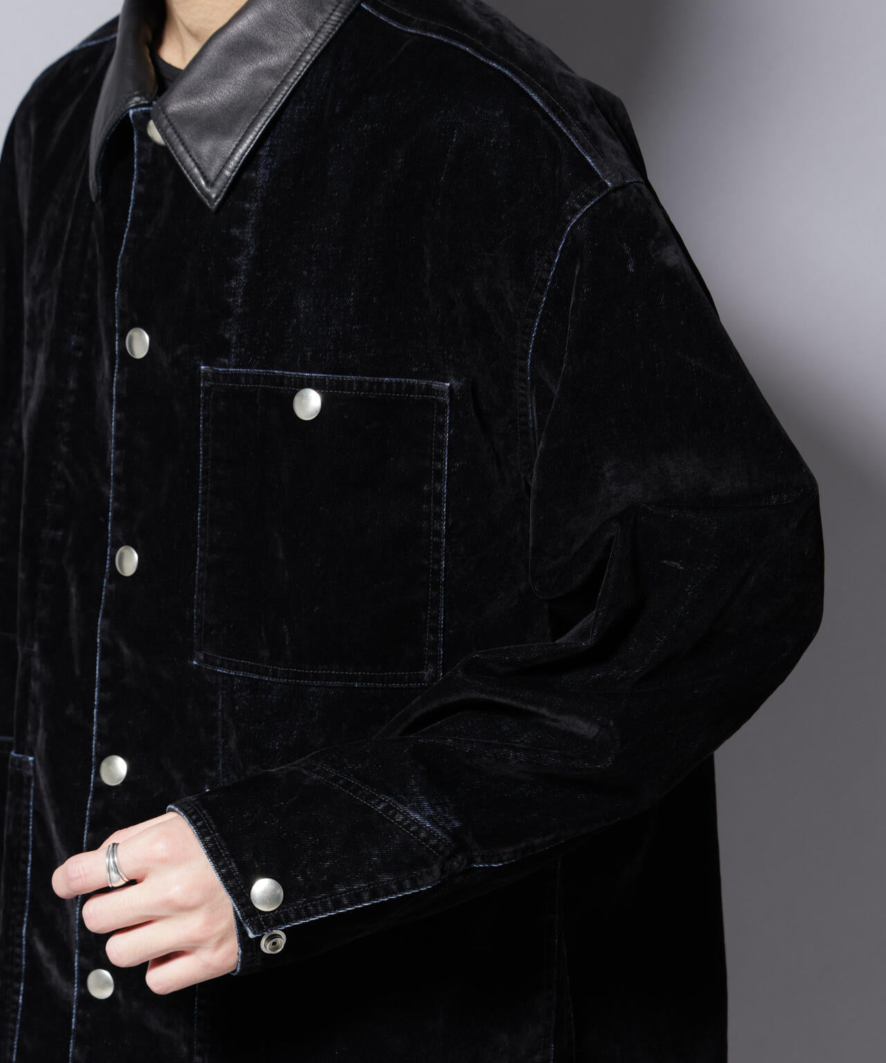 フロッキーデニム オーバージャケット 6685212206