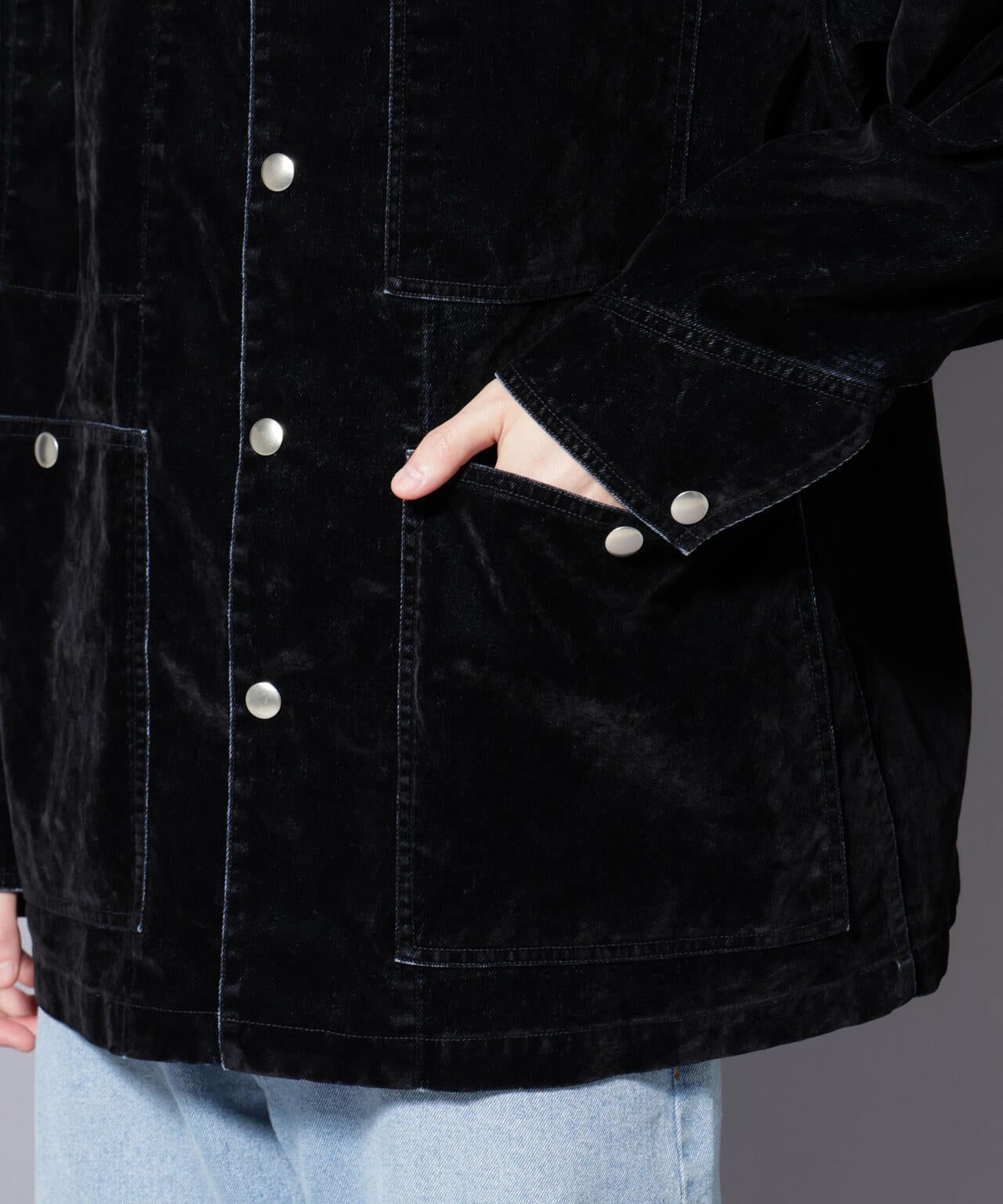 フロッキーデニム オーバージャケット 6685212206