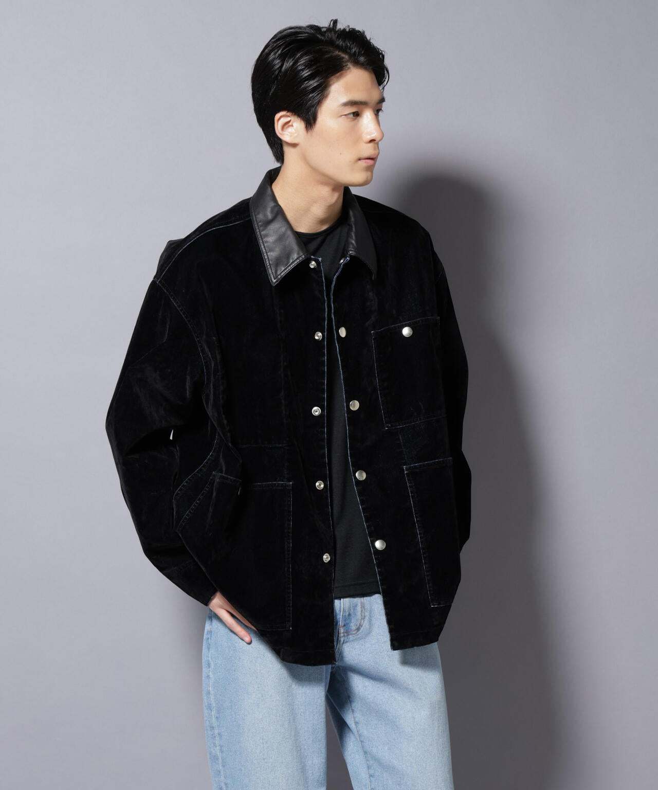 フロッキーデニム オーバージャケット 6685212206