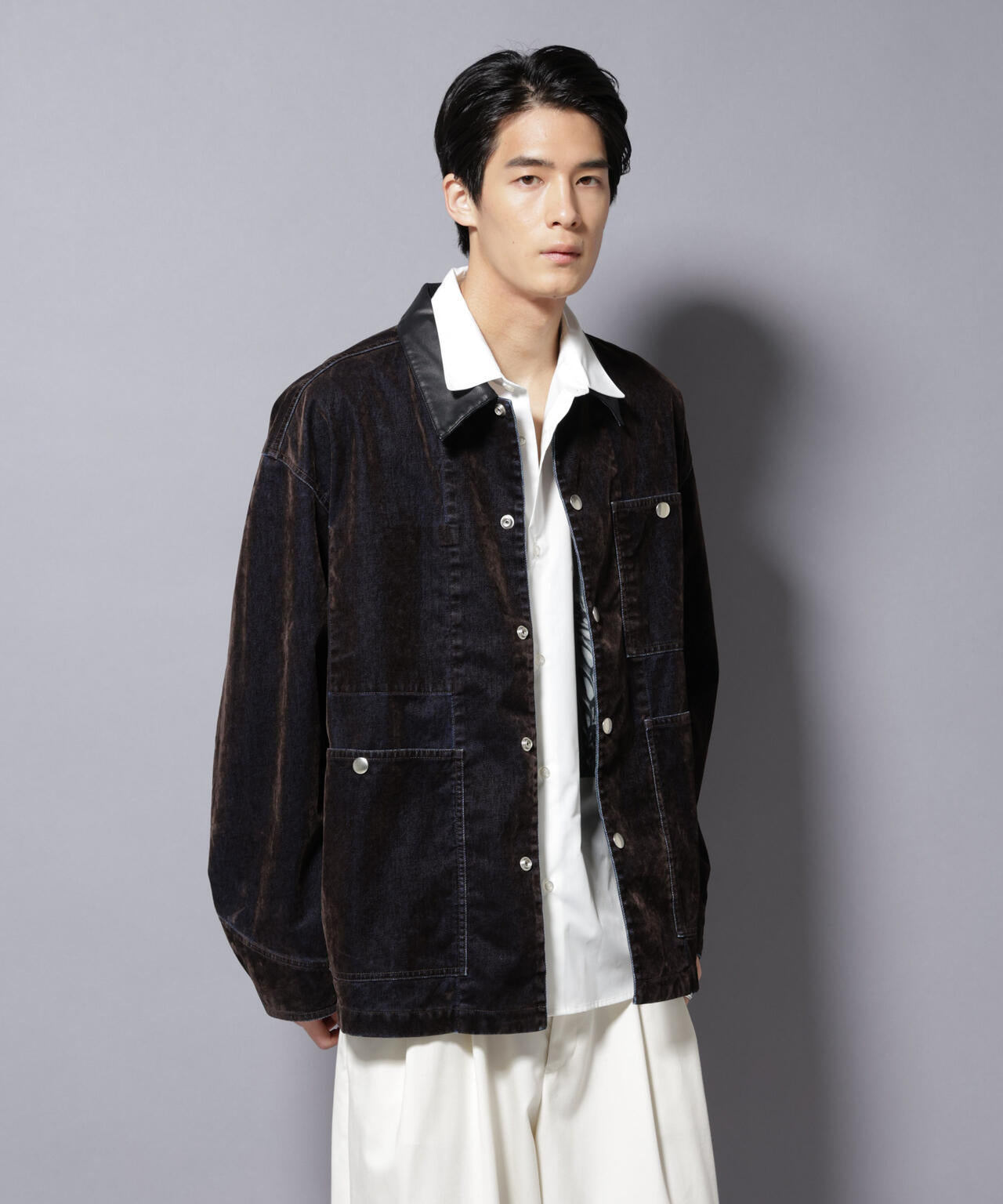 フロッキーデニム オーバージャケット 6685212206