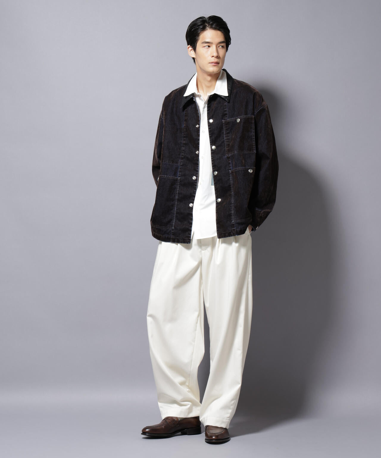 フロッキーデニム オーバージャケット 6685212206