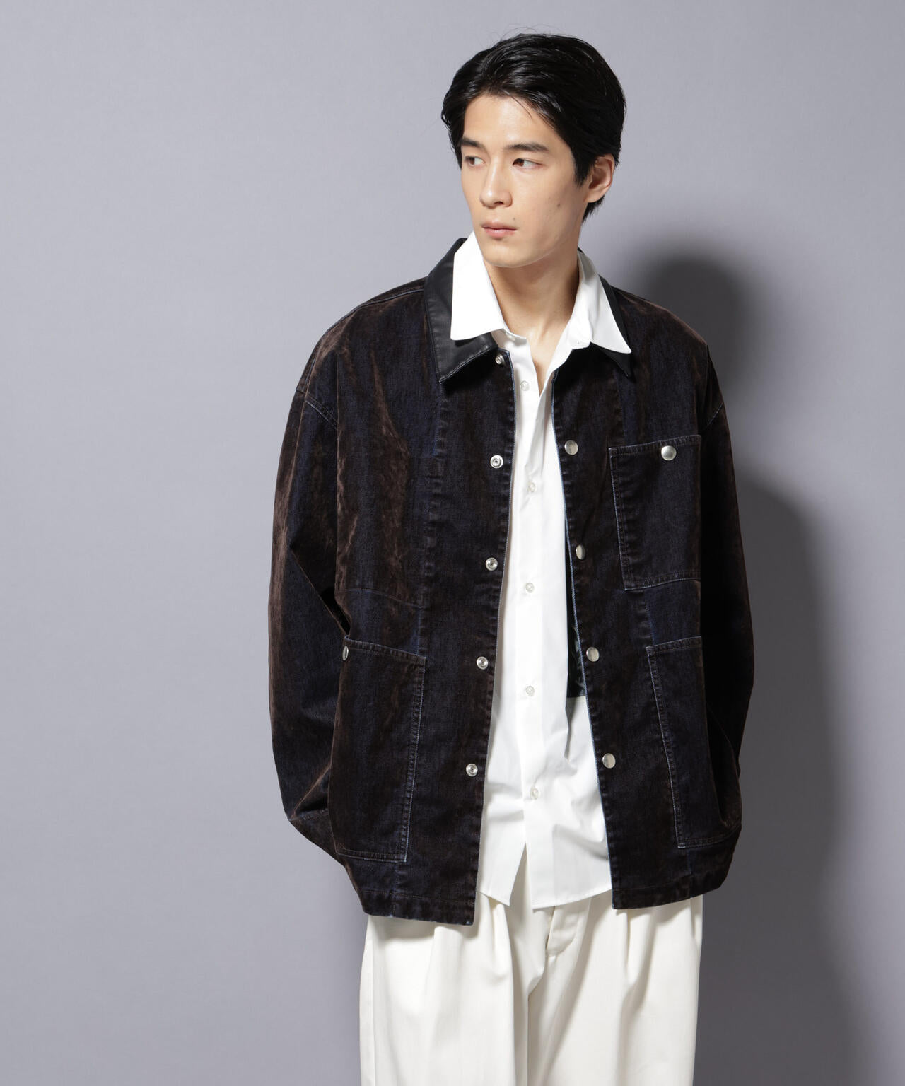 フロッキーデニム オーバージャケット 6685212206