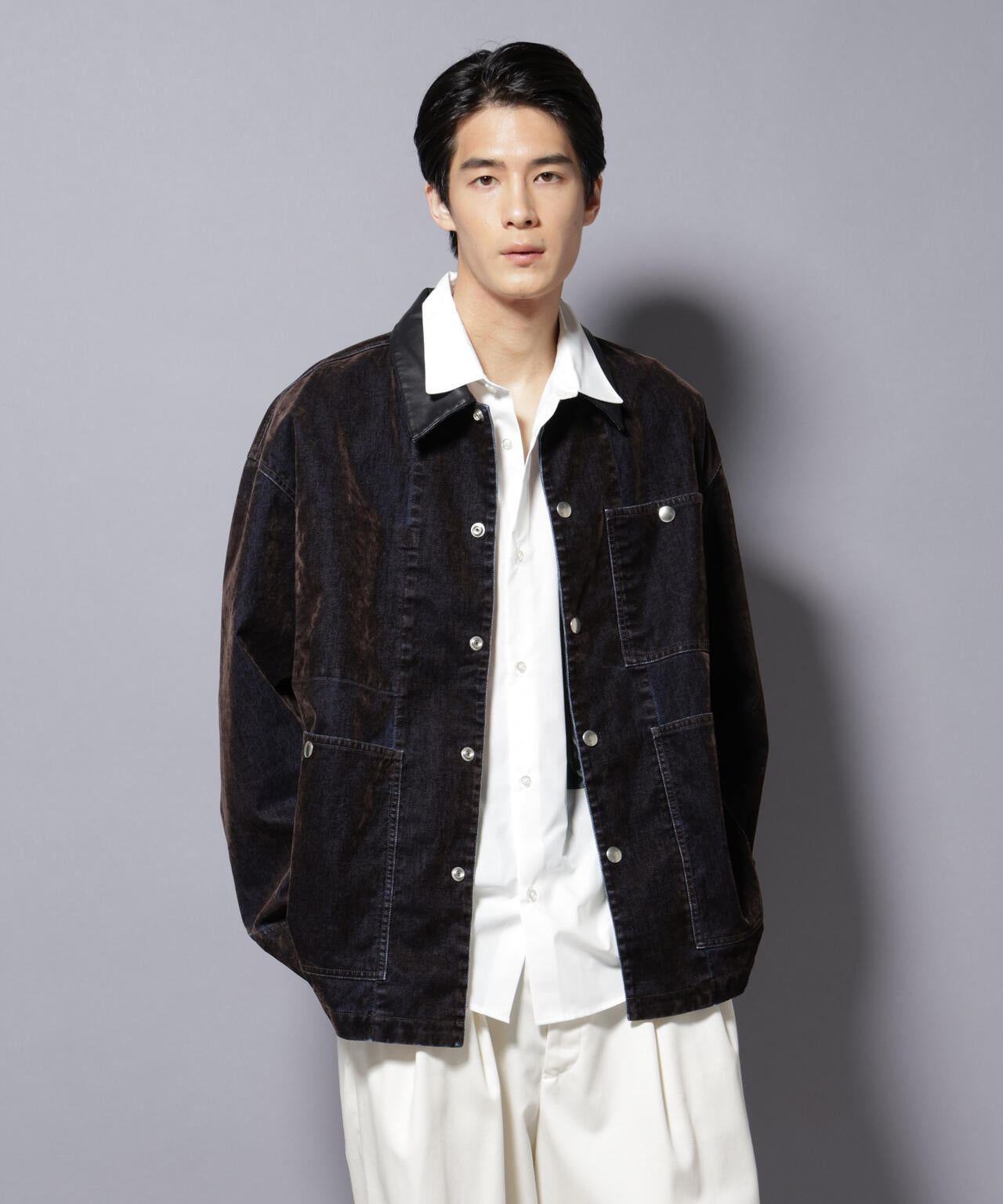 フロッキーデニム オーバージャケット 6685212206