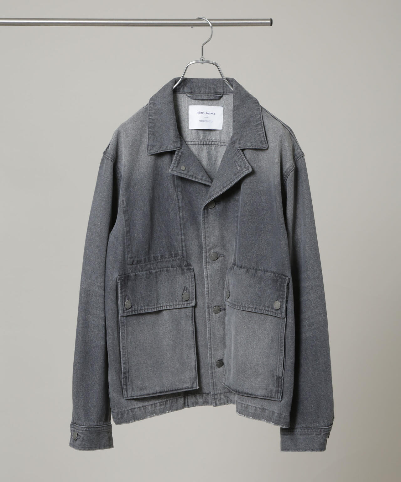 「HOTEL PALACE」 フェードデニムカバーオールジャケット 6685212211