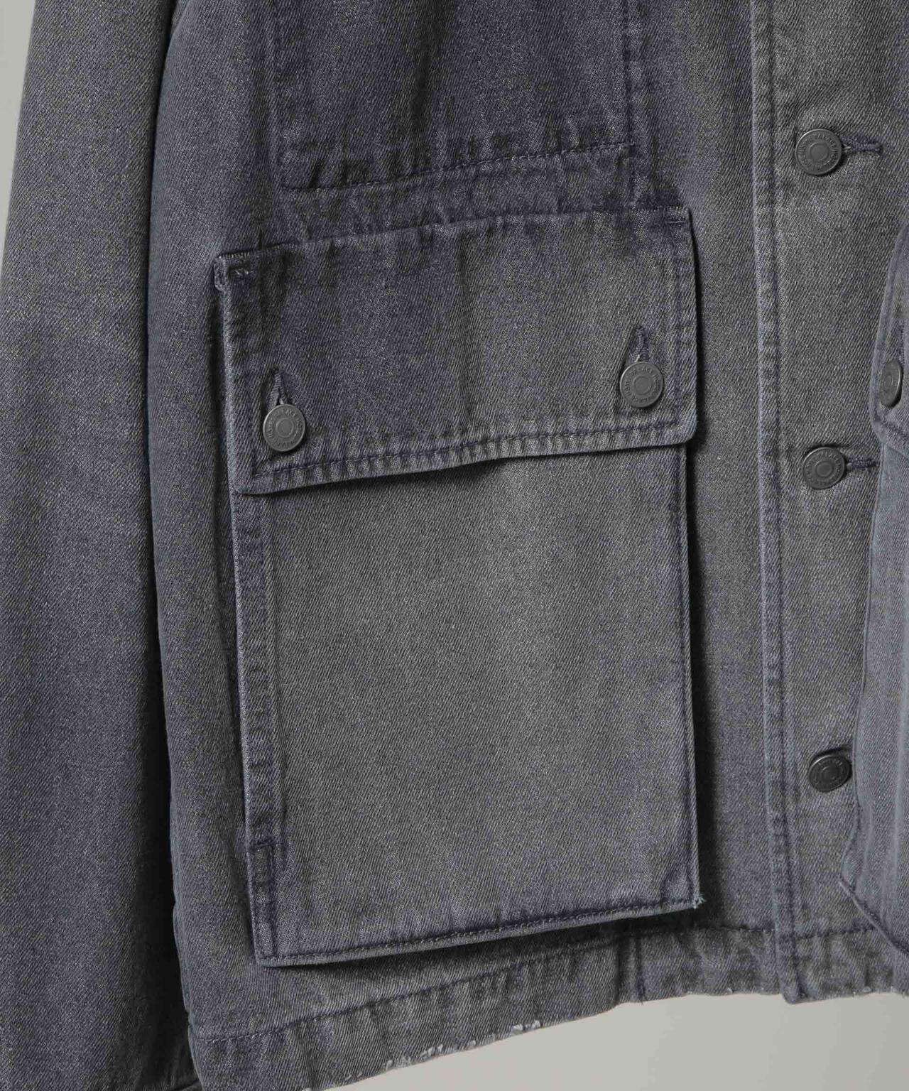 「HOTEL PALACE」 フェードデニムカバーオールジャケット 6685212211