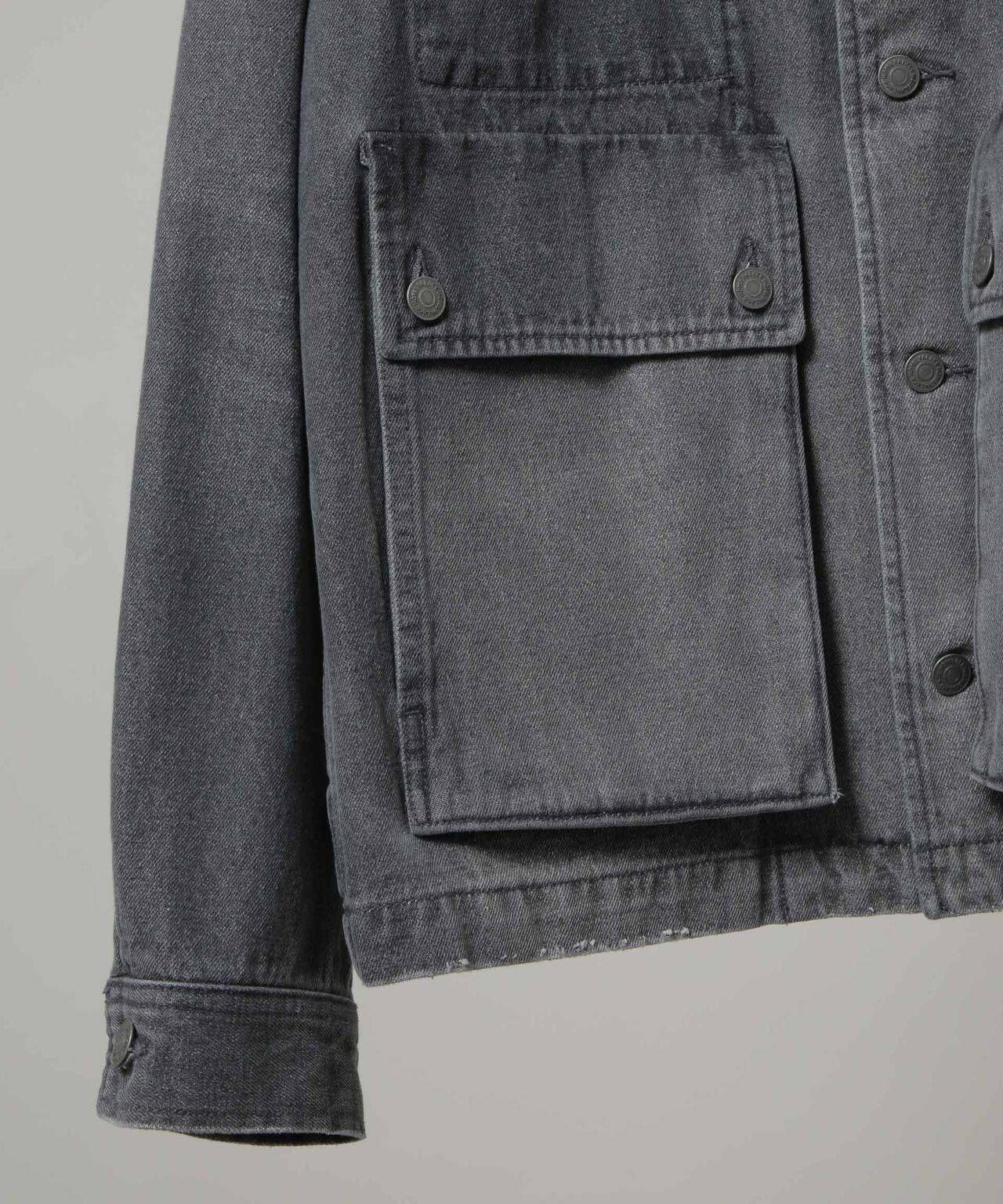 「HOTEL PALACE」 フェードデニムカバーオールジャケット 6685212211