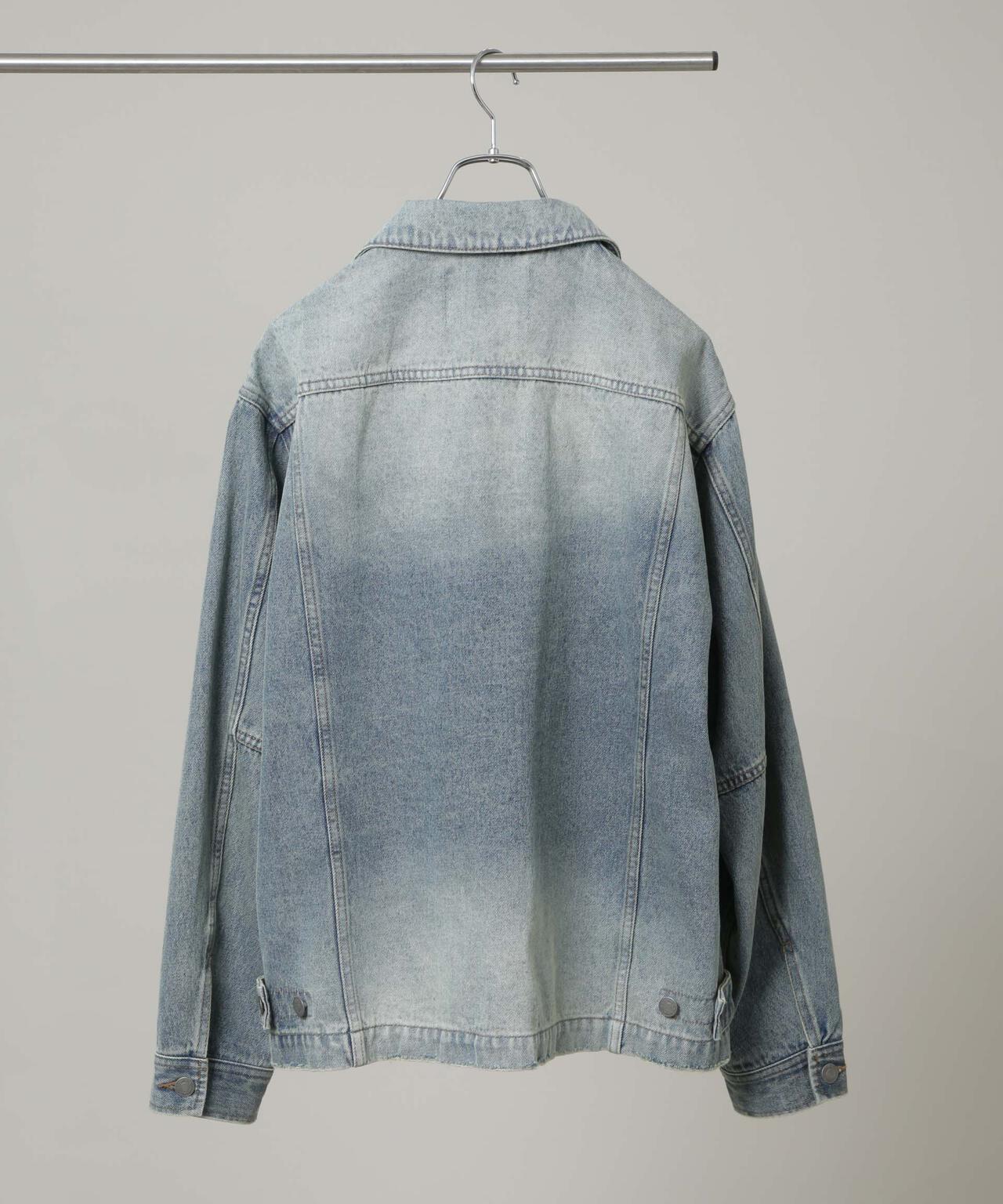 「HOTEL PALACE」 フェードデニムカバーオールジャケット 6685212211