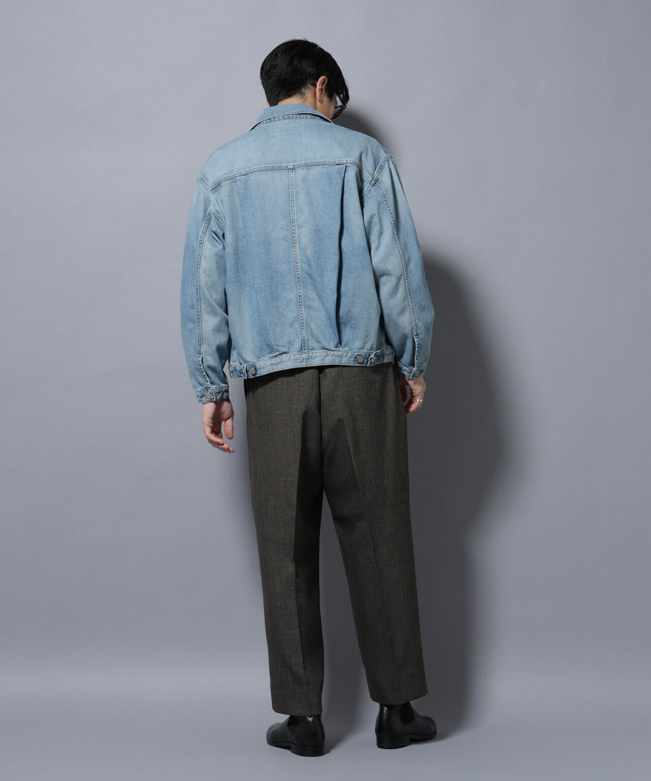 AUTHENコラボ SILKNIZED DENIM トラッカージャケット(セットアップ可) 6685212212