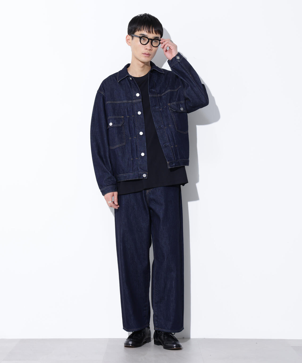 AUTHENコラボ SILKNIZED DENIM トラッカージャケット(セットアップ可) 6685212212