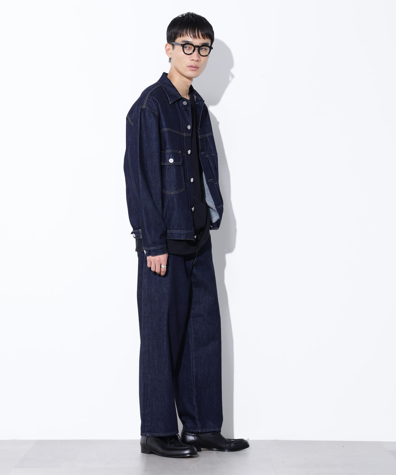 AUTHENコラボ SILKNIZED DENIM トラッカージャケット(セットアップ可) 6685212212
