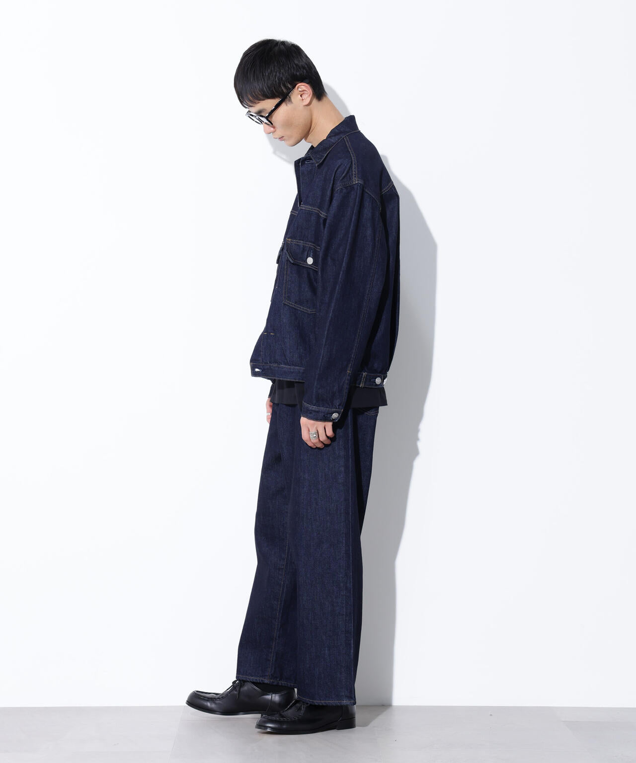 AUTHENコラボ SILKNIZED DENIM トラッカージャケット(セットアップ可) 6685212212